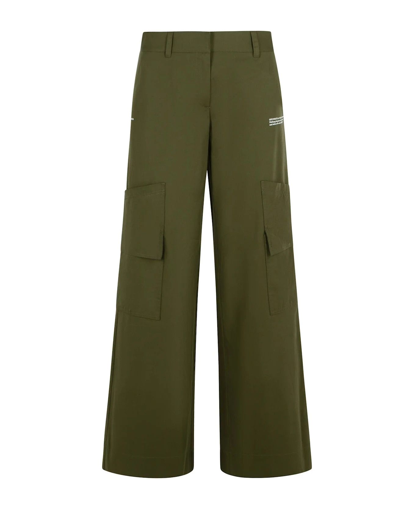 Off-White o1y1225 Cargo Pant in Military Green Size 27" / US 4 / IT 40 - 1 Thumbnail