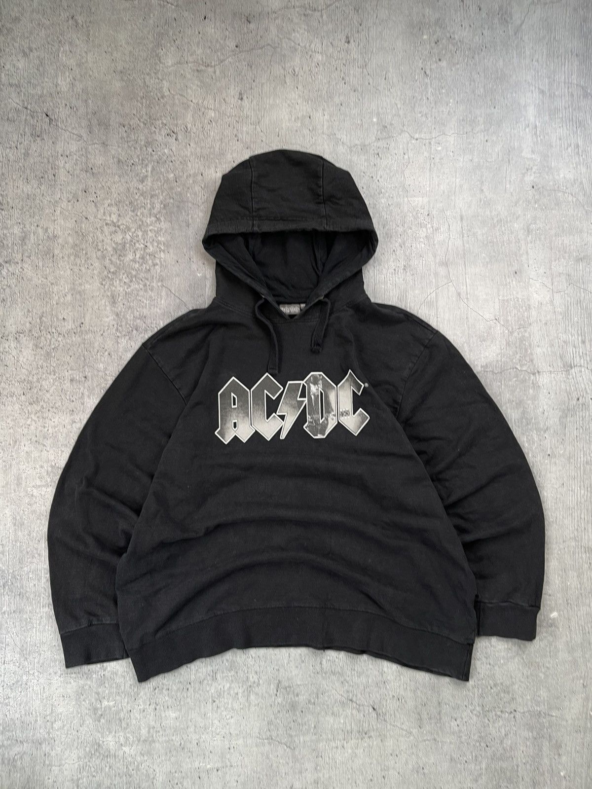 AC/DC × Band Tees × Vintage Vintage ACDC Hoodie 90s Distressed Size US XXL / EU 58 / 5 - 2 Thumbnail