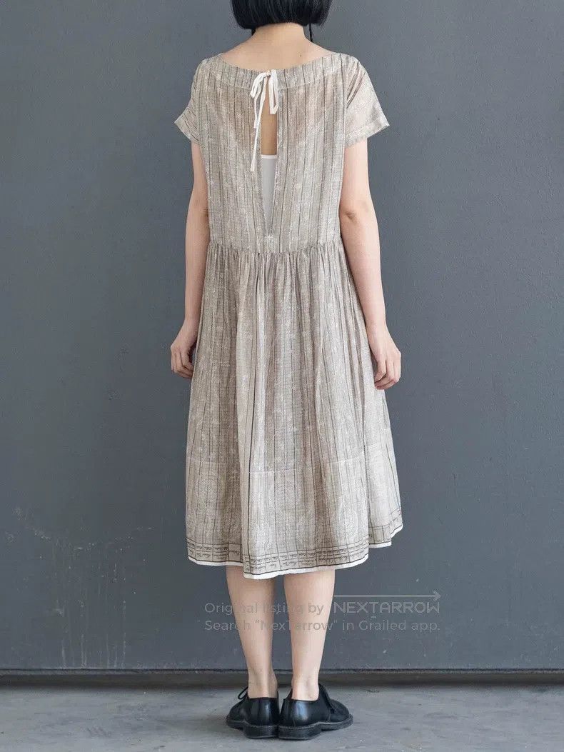 Comme des Garcons Comme des Garcons Flaxen White Flowered Apron Skirt Size S / US 4 / IT 40 - 3 Thumbnail