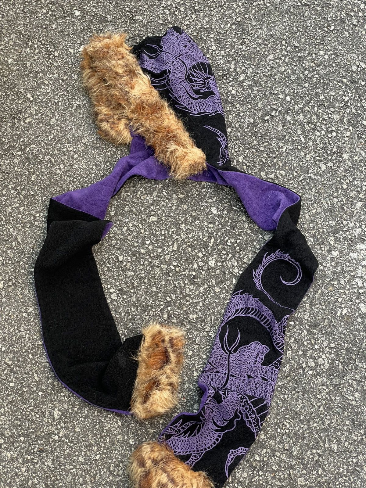 Japanese Brand Qutie Frash | Purple Dragon Hoods Size ONE SIZE - 1 Thumbnail