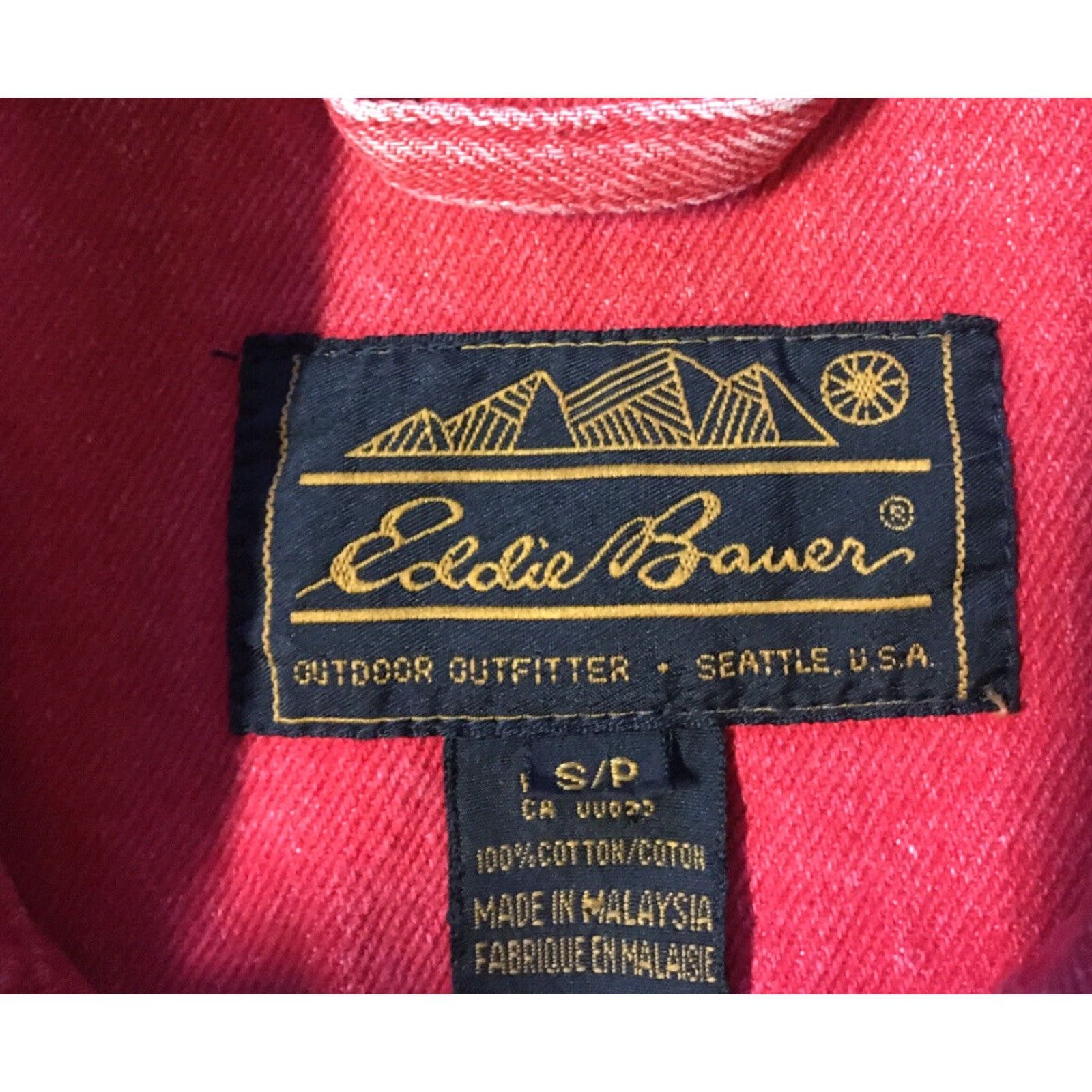 Lee Vtg 90s Eddie Bauer Denim Jean Jacket S Biker Grunge Trucker Punk Retro Rock 80s Size 28" / US 6 / IT 42 - 4 Thumbnail