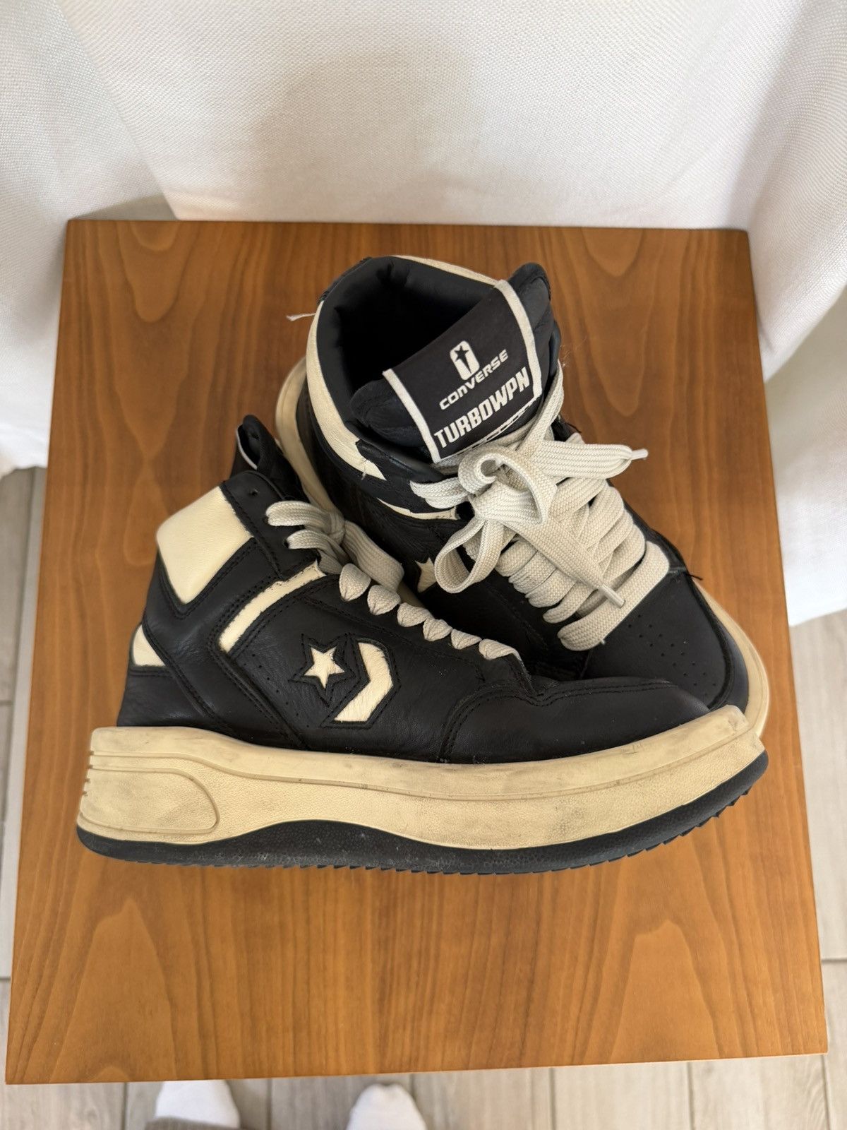 Rick Owens Drkshdw Converse Rick Owens x DRKSHDW TURBOWPN Size US 6.5 / IT 36.5 - 4 Thumbnail