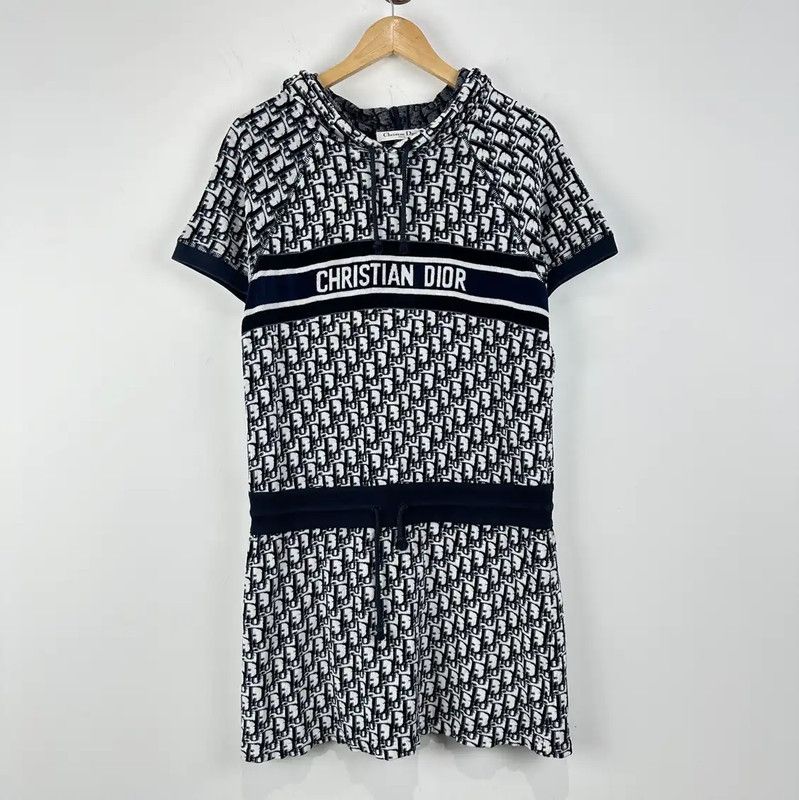 Dior Dior Navy Cotton Dress for Women 0089 Size M / US 6-8 / IT 42-44 - 1 Thumbnail