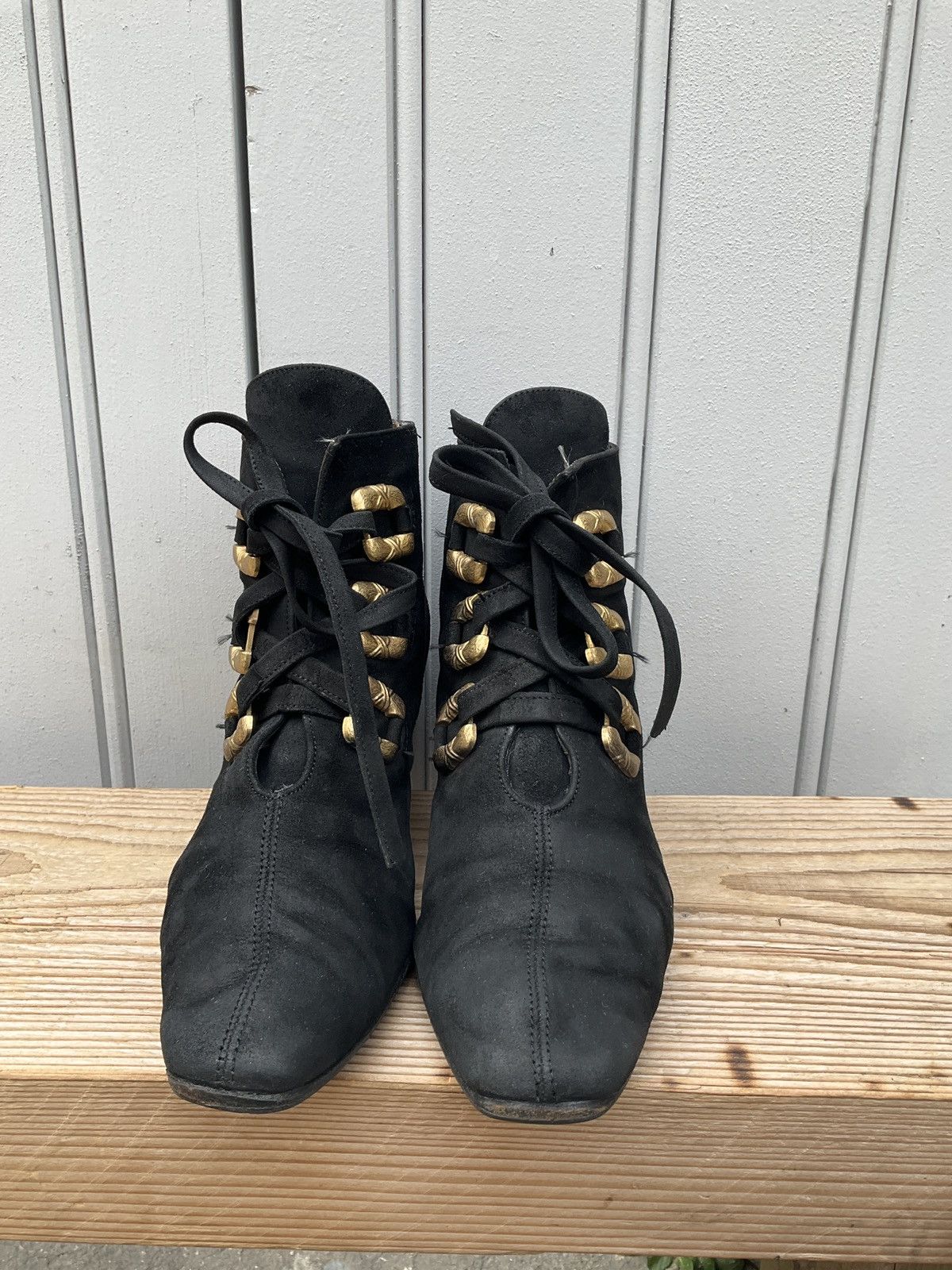 Vintage JB Martin black ankleboots Size US 5 / IT 35 - 6 Thumbnail