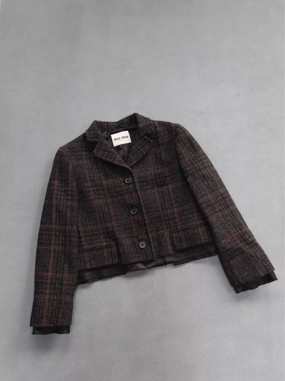 Miu Miu MIU MIU FW22 Embroidered Pattern Single-Breasted Jacket 38 Size XS / US 0-2 / IT 36-38 - 1 Thumbnail