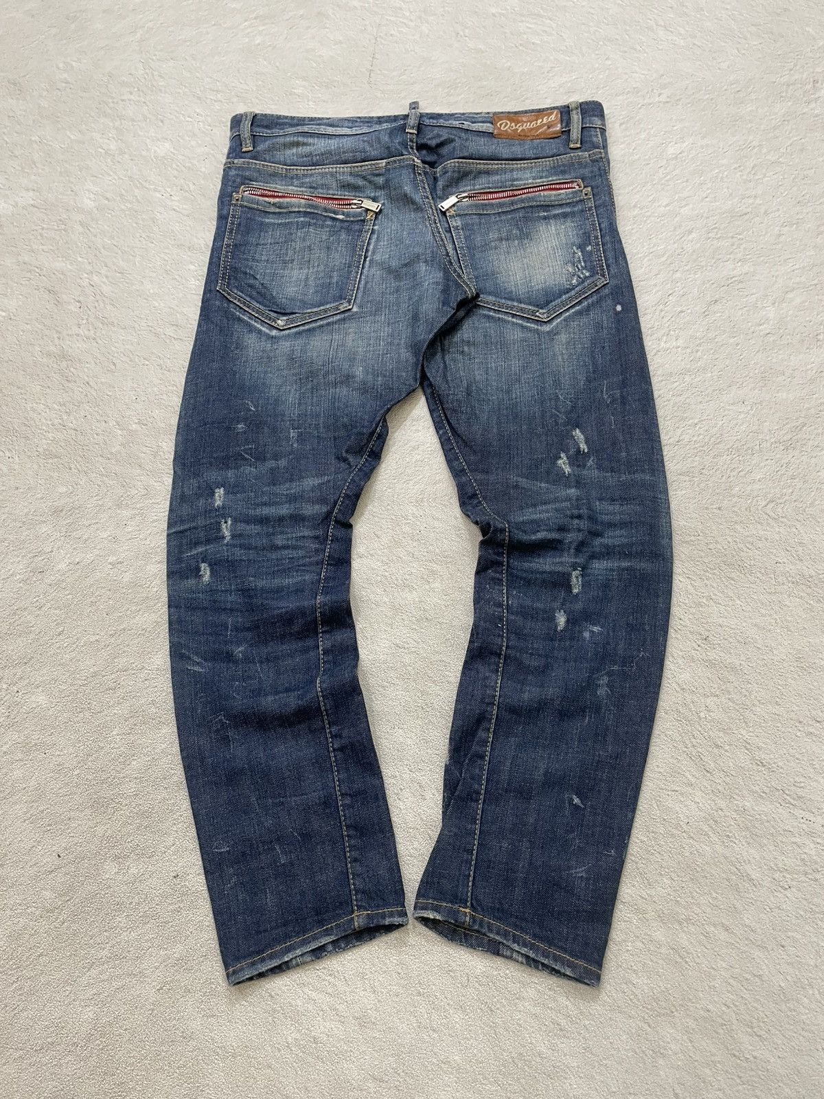 Japanese Brand 2000s Dsquared Mudwash Denim Ripped Jeans Distressed Y2K If6 Size US 34 / EU 50 - 8 Thumbnail