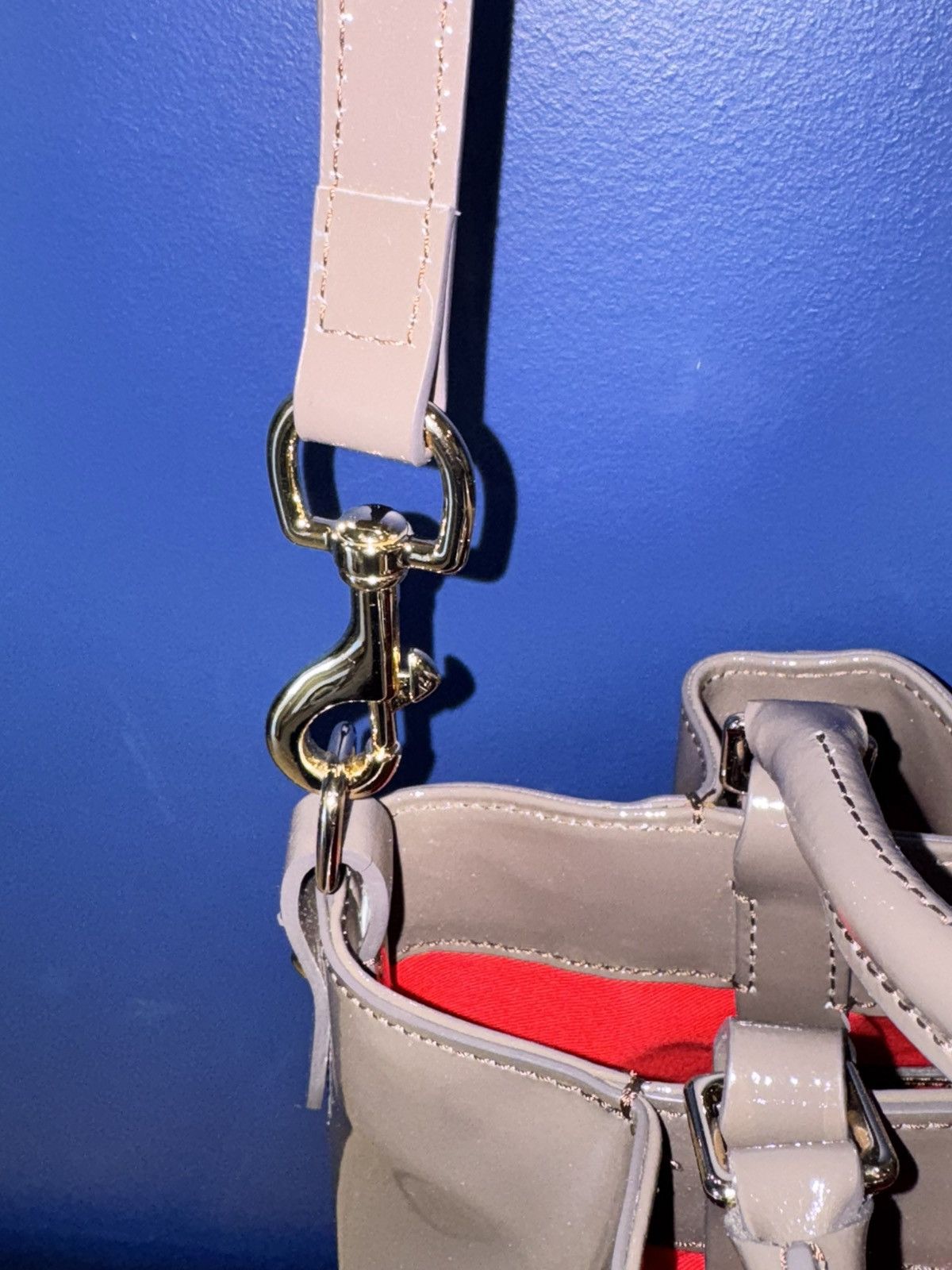 Dooney & Bourke Dooney & Bourke Barlow Satchel Espresso Patent Leather NWT Size ONE SIZE - 7 Thumbnail
