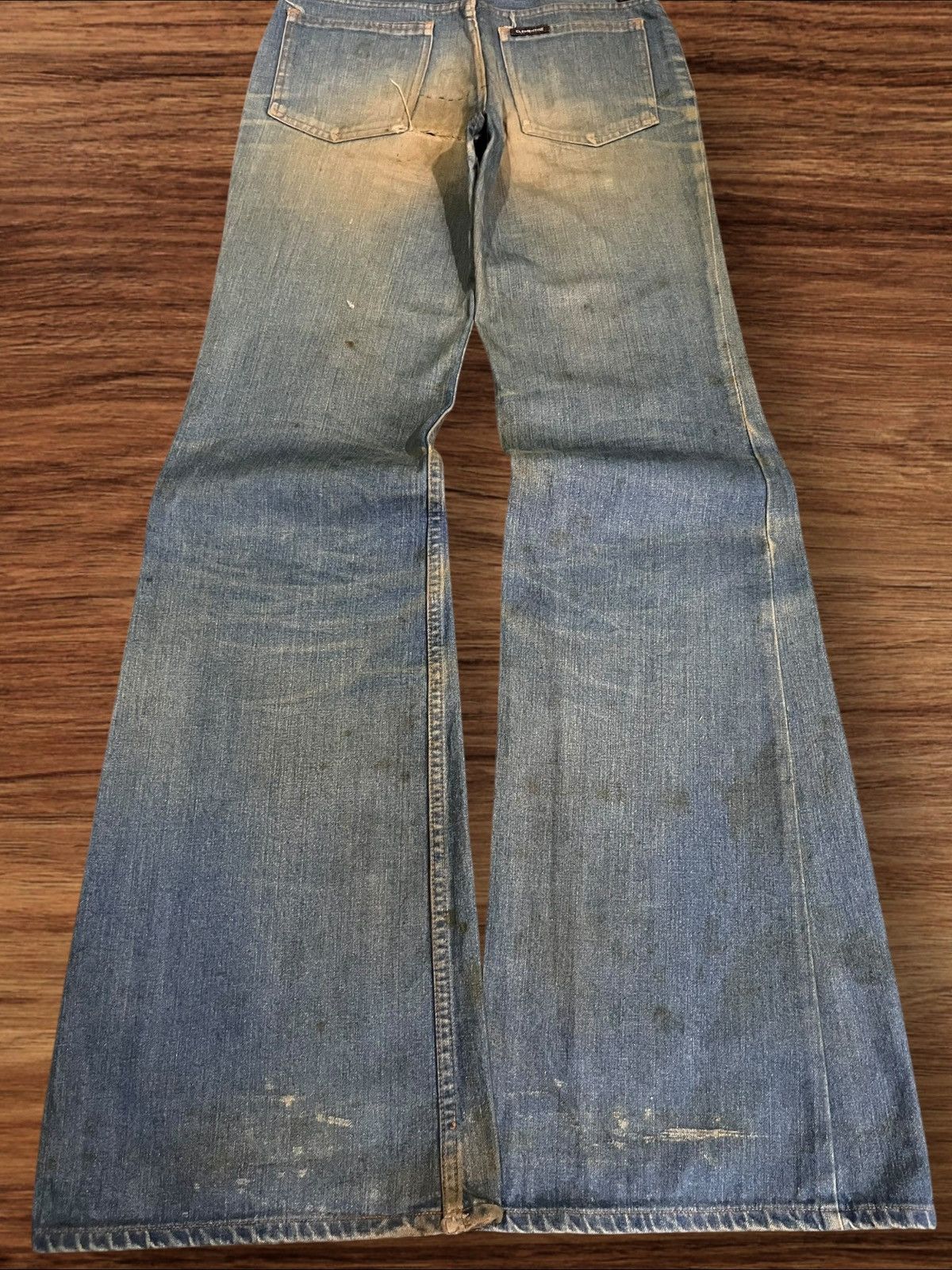 If Six Was Nine × Japanese Brand × Le Grande Bleu (L.G.B.) Vintage Japanese Brand Rusty Dirt Blue Washed Flare Jeans Size 26" / US 2 / IT 38 - 9 Thumbnail