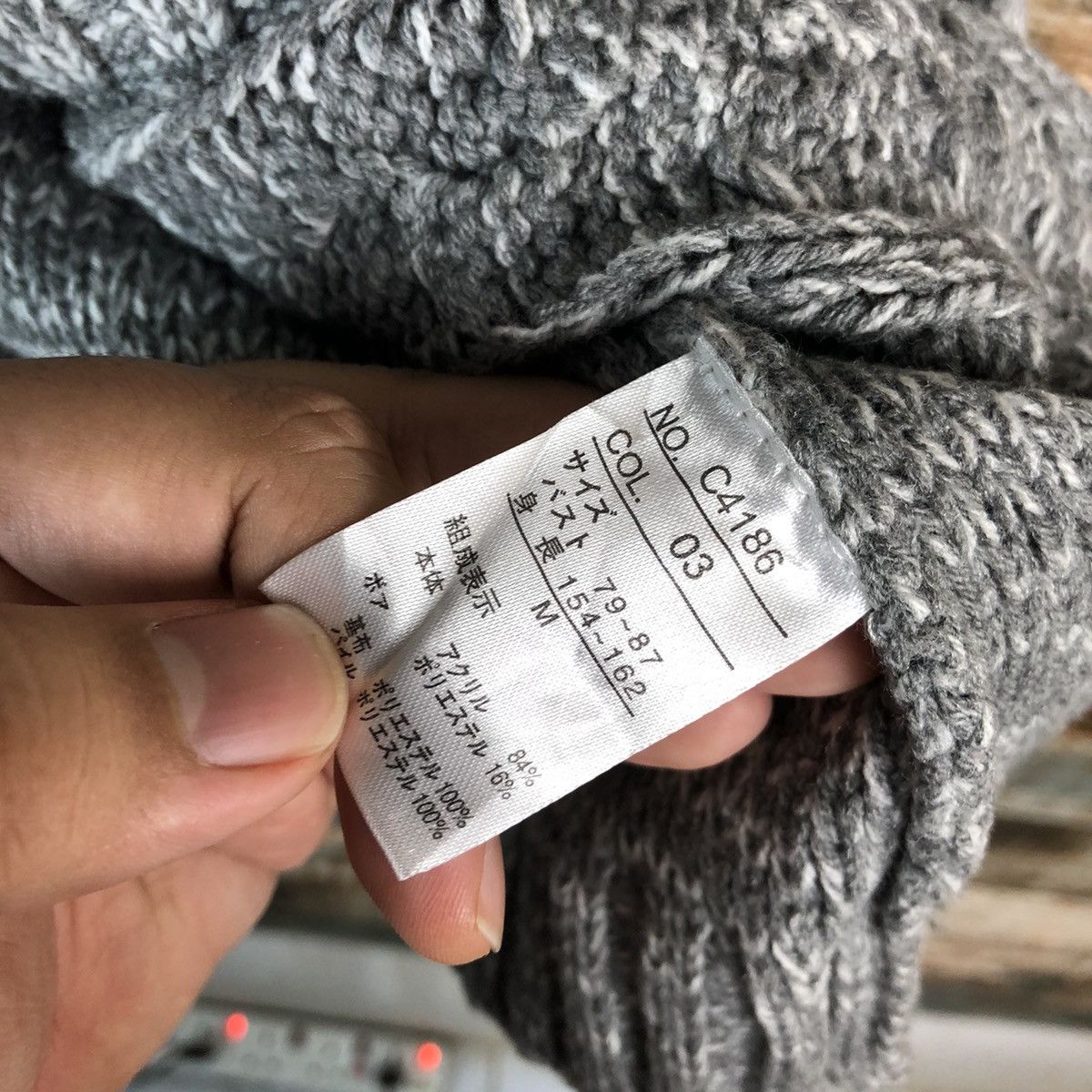 Homespun Knitwear Putietal Grey Cardigan Knitwear #A2344 Size M / US 6-8 / IT 42-44 - 11 Thumbnail
