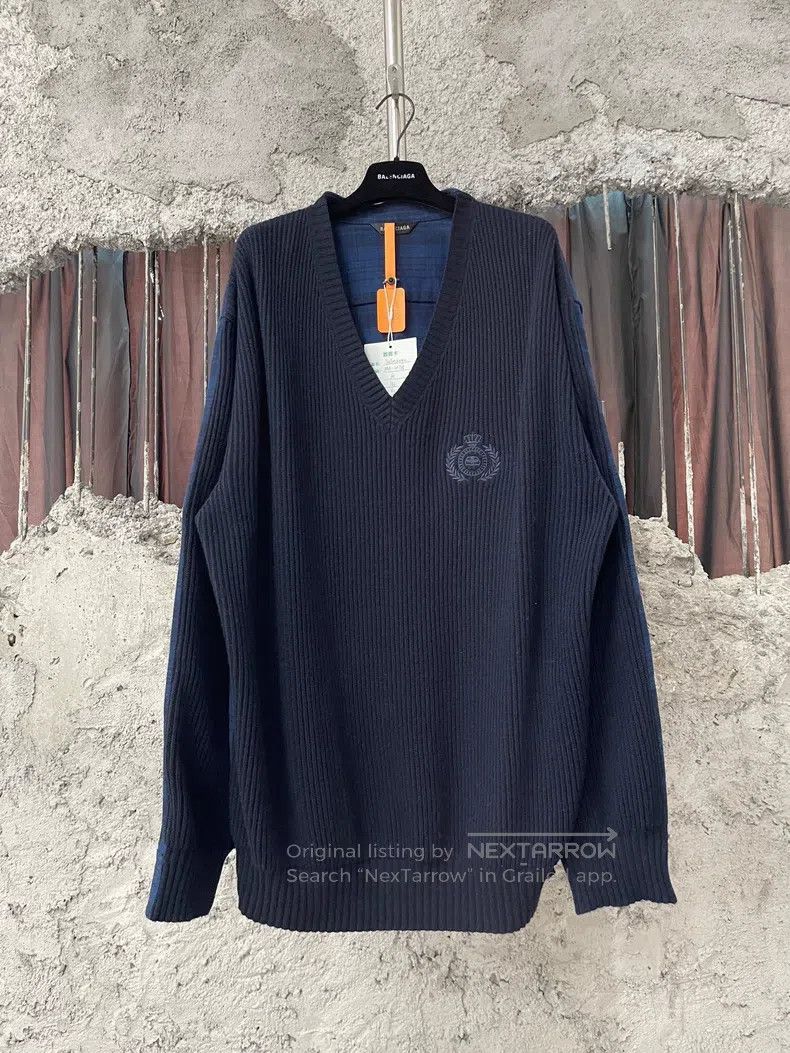 Other Balenciaga Wheat Pattern Patchwork Plaid Sweater Size US XS / EU 42 / 0 - 1 Thumbnail