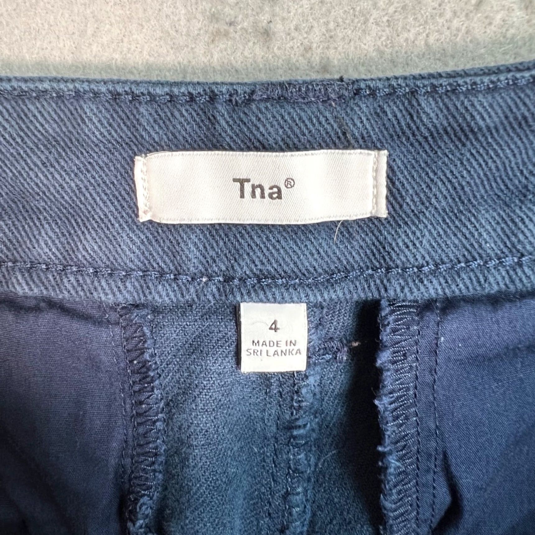 TNA Aritzia Tna Womens Blue Cotton Cargo Pants Size 4 Wide-Leg Pants Adult Womens 4 Blue Cotton Cargo Wide-Leg Ships Next Business Day Mens? Size 27" / US 4 / IT 40 - 3 Thumbnail