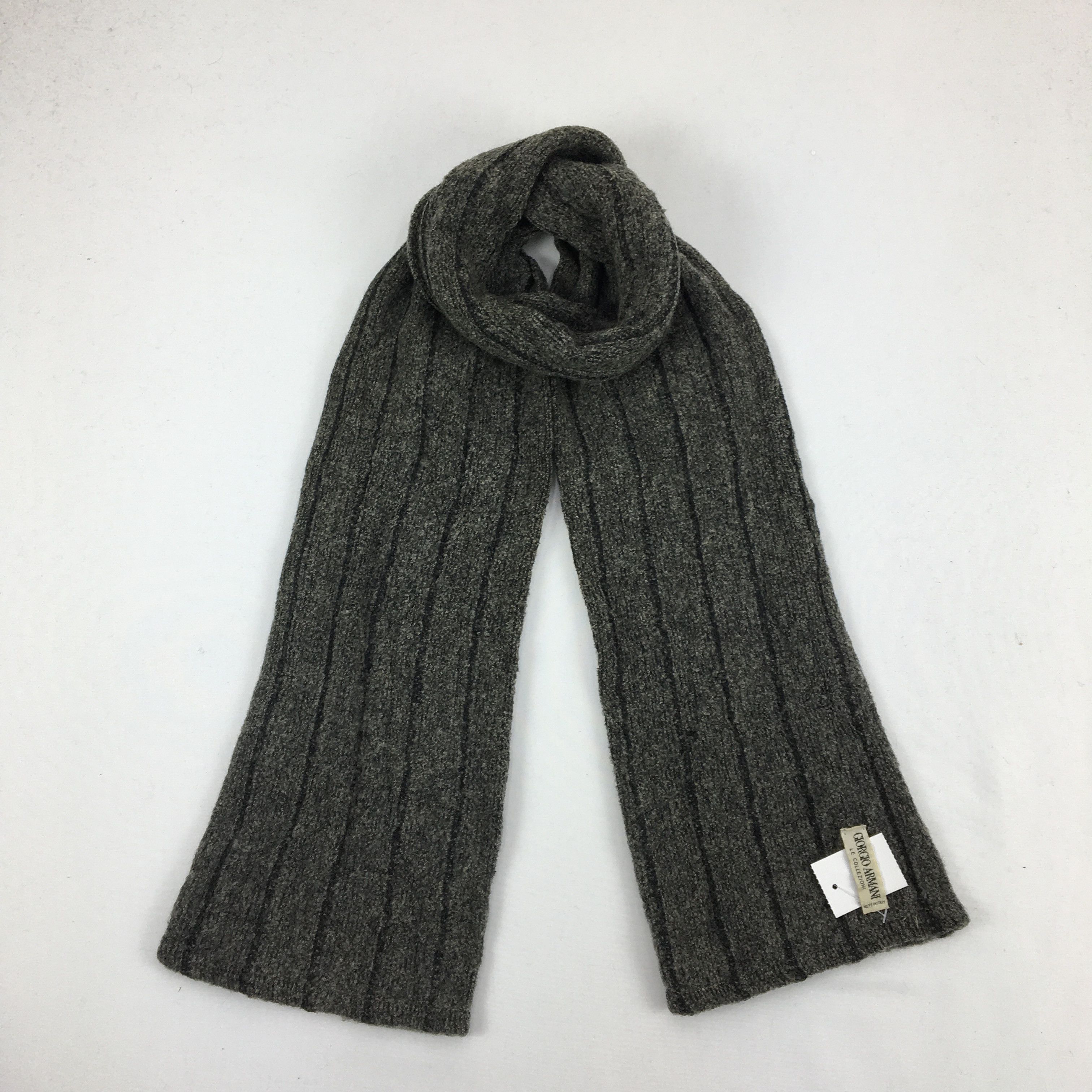 Vintage Giorgio Armani Muffler Wool Cashmere Scarves