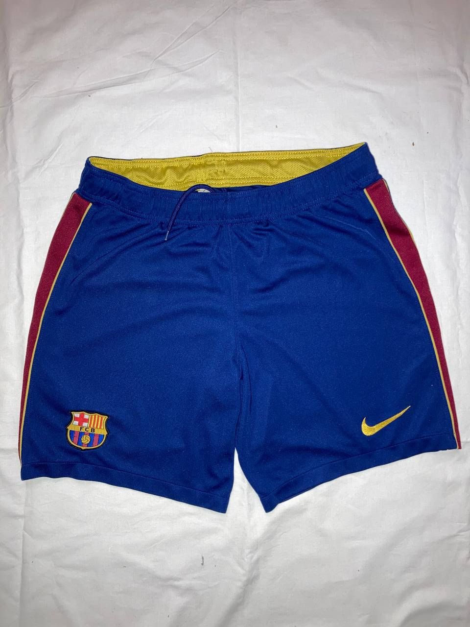 Nike NIKE BARCELONA HOME 2013/2014 FOOTBALL SOCCER SHORTS SIZE M Size US 30 / EU 46 - 1 Thumbnail