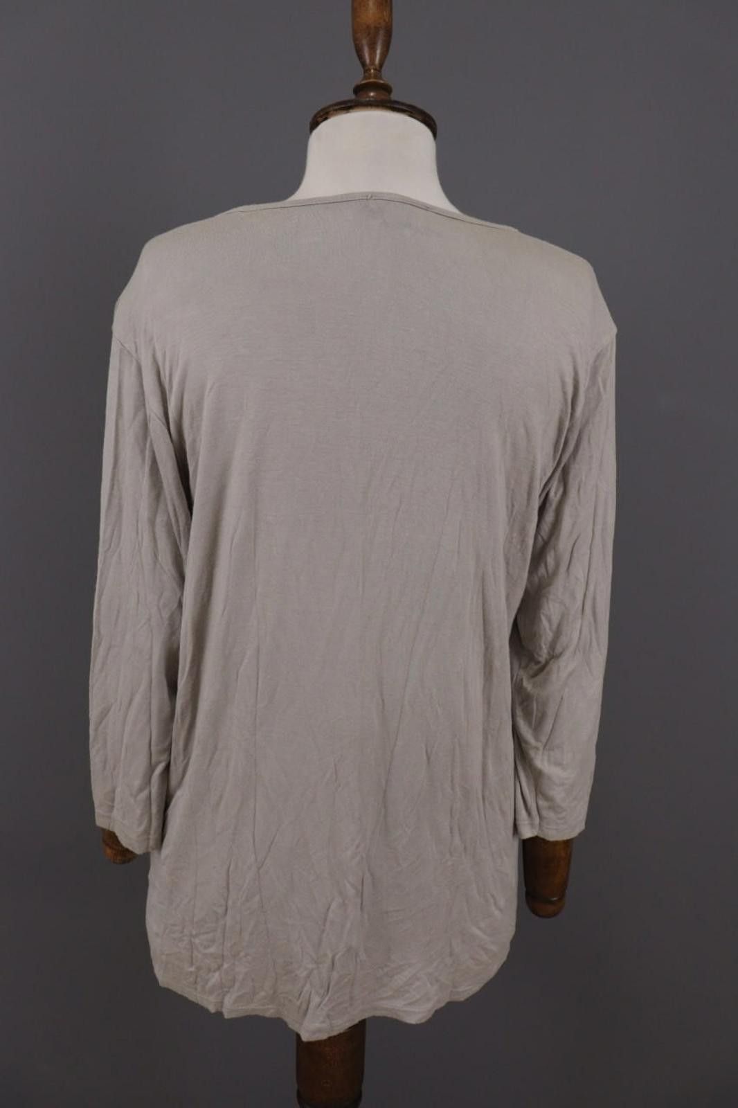 Designer Sarah Santos Gray Lagenlook Relaxed ViscoseTunic Top Blouse Size M / US 6-8 / IT 42-44 - 11 Thumbnail