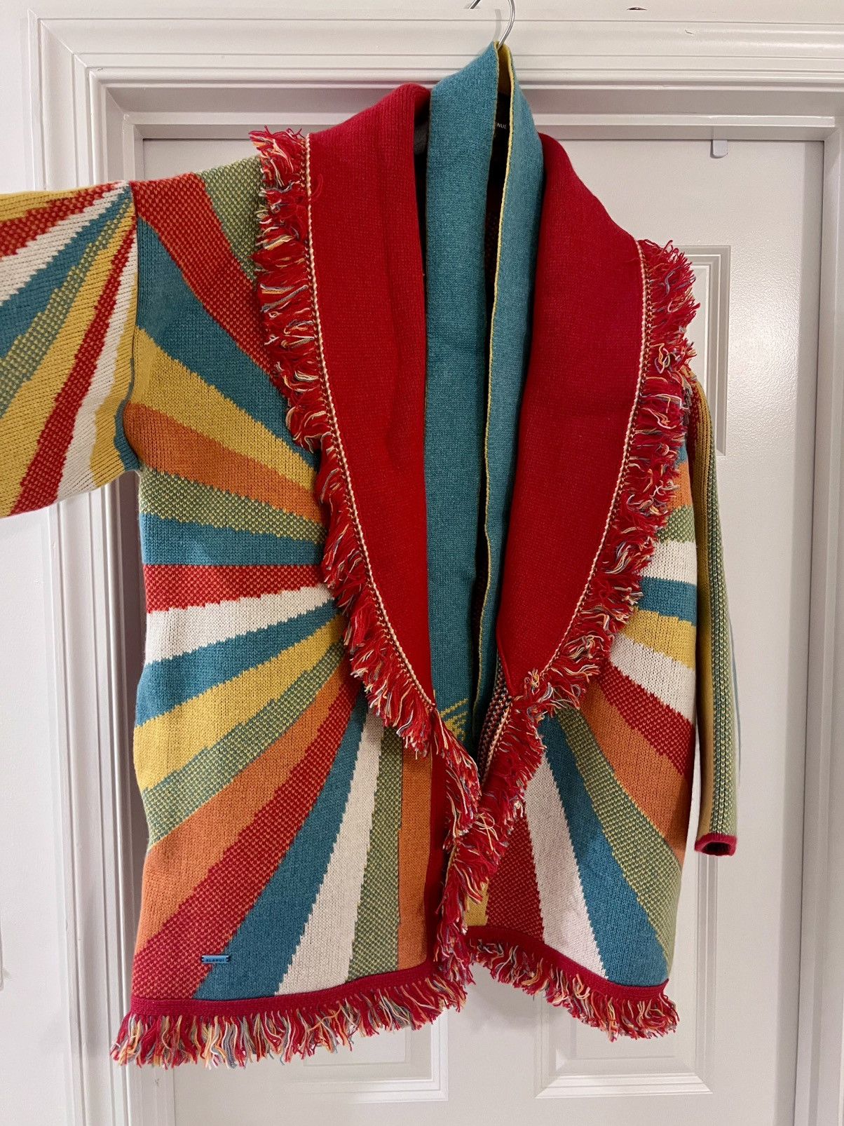 Alanui RARE $3,720 Cashmere Rolling Stones Cardigan Size ONE SIZE - 22 Thumbnail