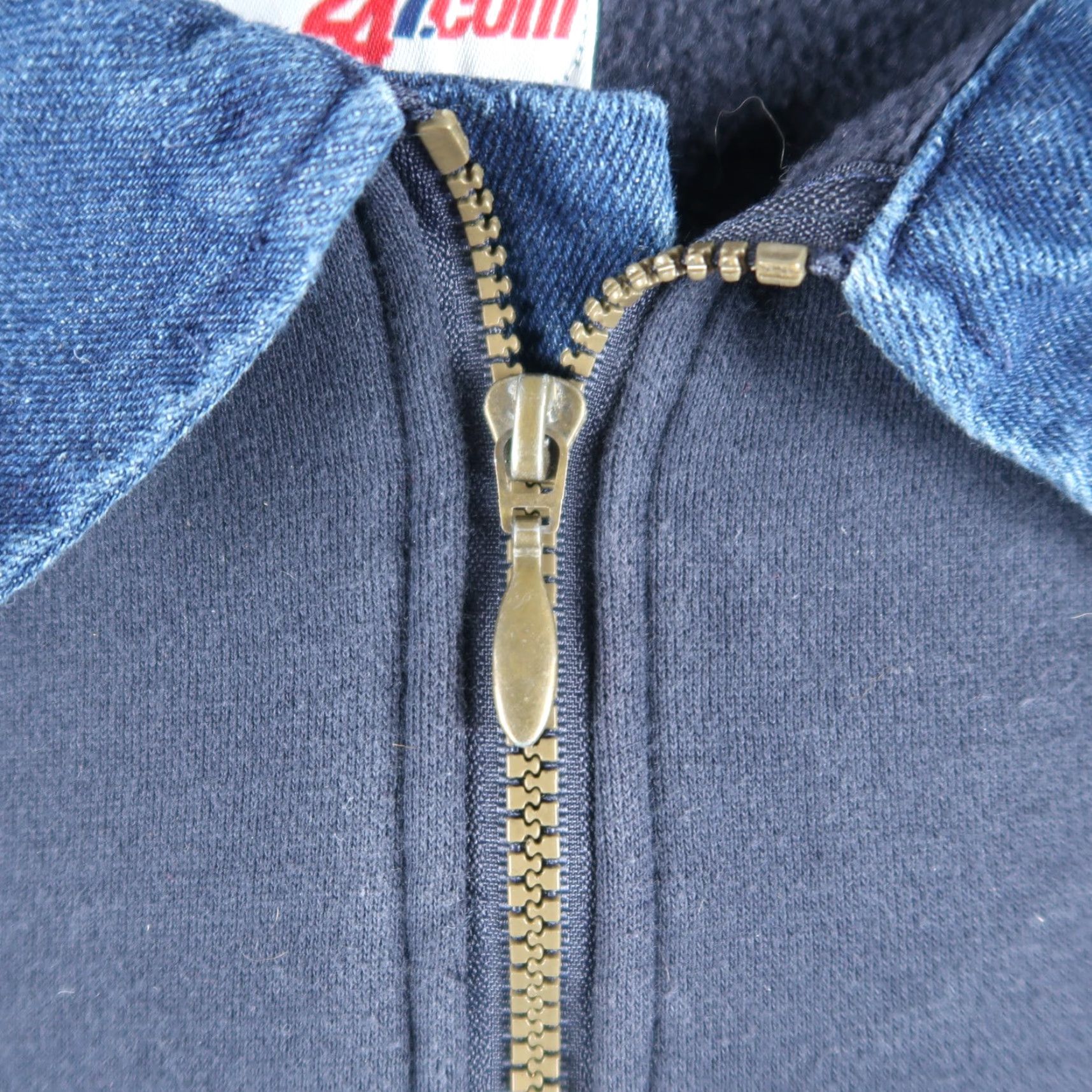 Vintage VINTAGE Hero 247 Alexandria Fire Department Sweatshirt Adult XL Blue Denim Elbow Patch 1/4 Zip Fleece Cotton Blend Logo 90s Fire & Rescue Mens Size US XL / EU 56 / 4 - 6 Thumbnail