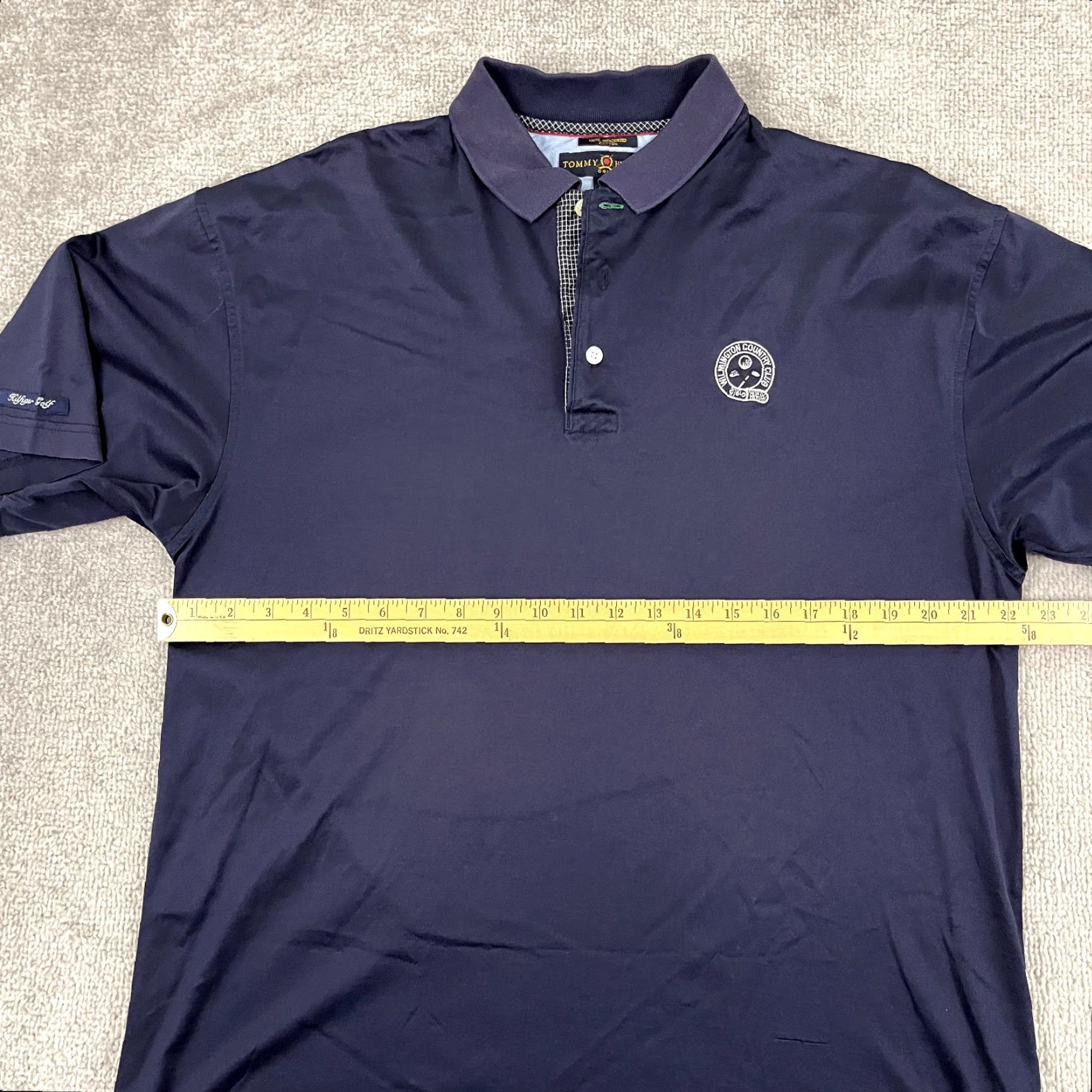 Tommy Hilfiger Tommy Hilfiger Polo Shirt Men's Large Blue Casual Classic Retro Cotton Golf Tennis Sports Size US L / EU 52-54 / 3 - 6 Thumbnail