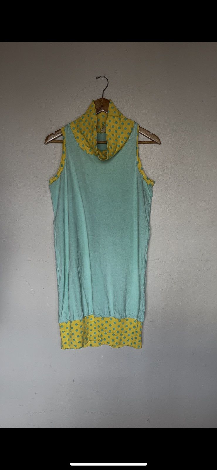 French Connection × Vintage Turtle Neck Polka Dot Dress Size M / US 6-8 / IT 42-44 - 6 Thumbnail