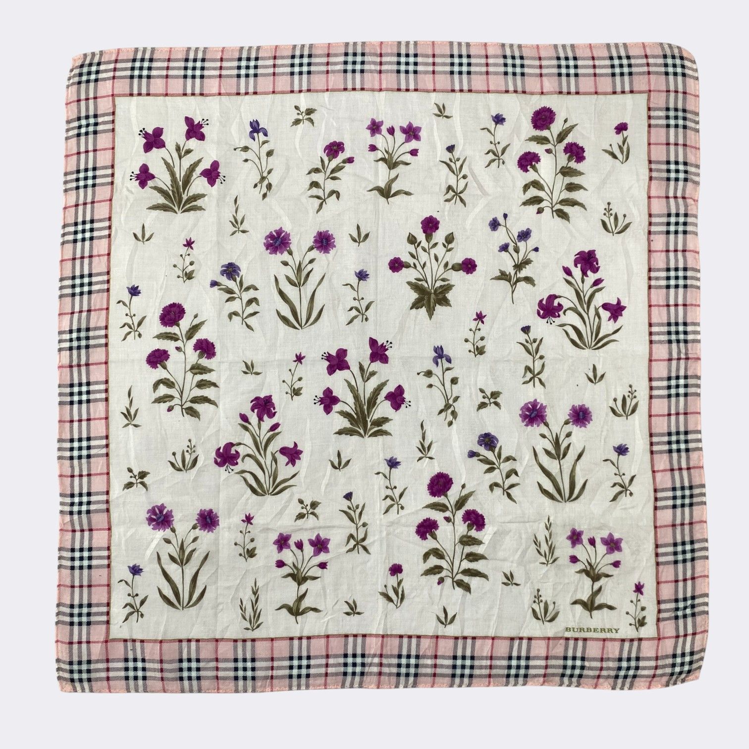 Burberry Vintage Burberry Handkerchief Neckerchief Bandana H187R Size ONE SIZE - 1 Thumbnail