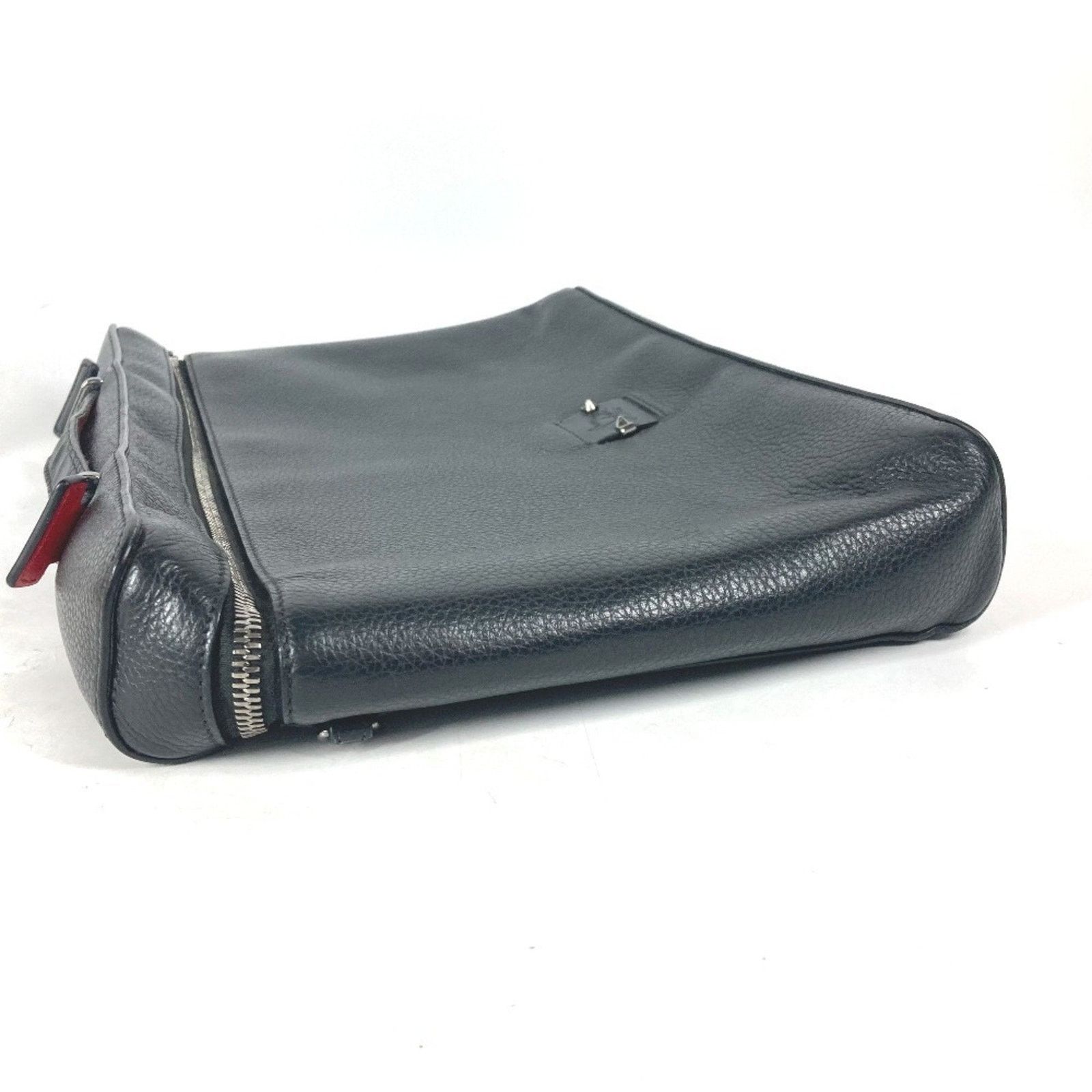 Christian Louboutin Black Leather Kypipouch