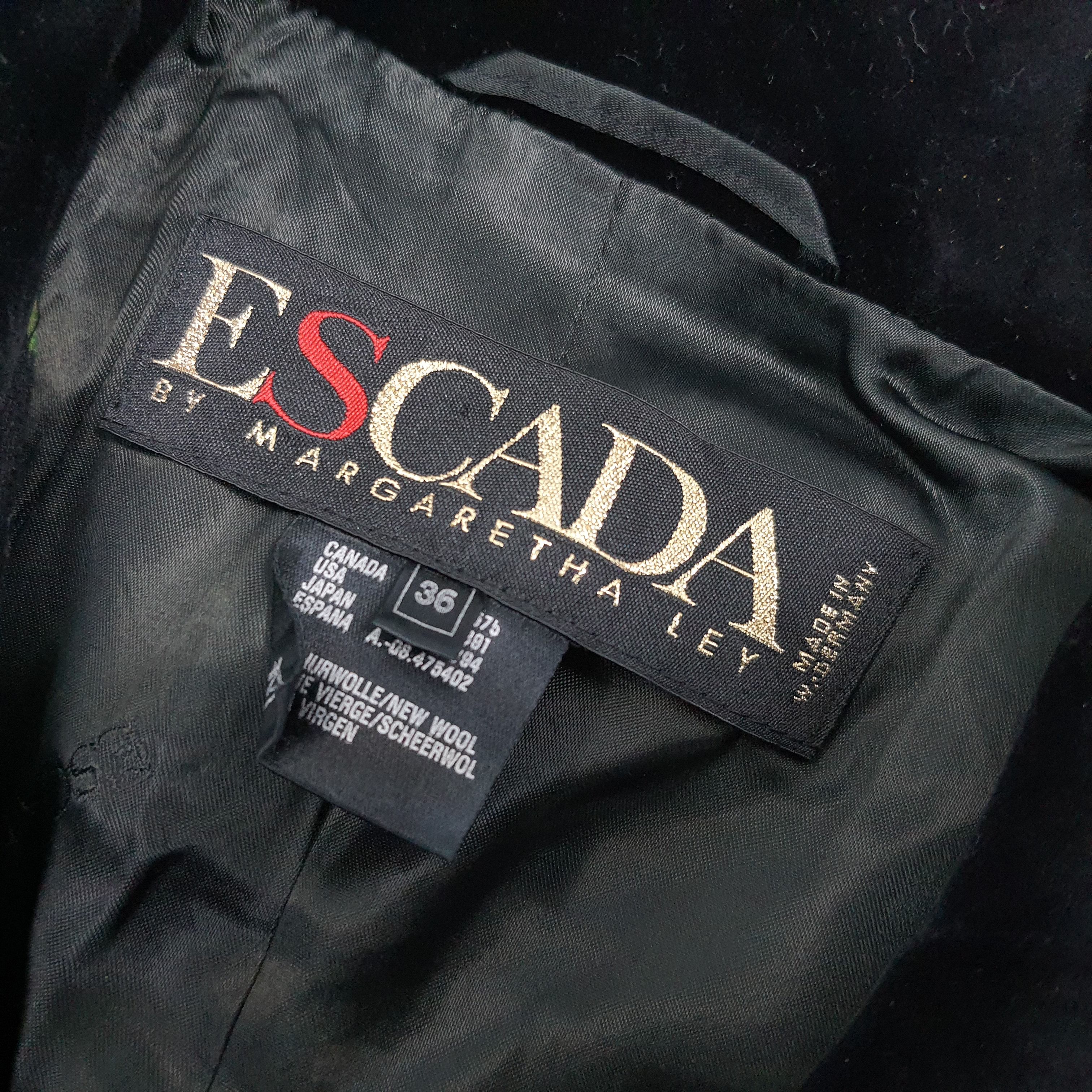 Escada Vintage Escada by Margaretha Ley Blazer C273N15 Size XS / US 0-2 / IT 36-38 - 3 Thumbnail