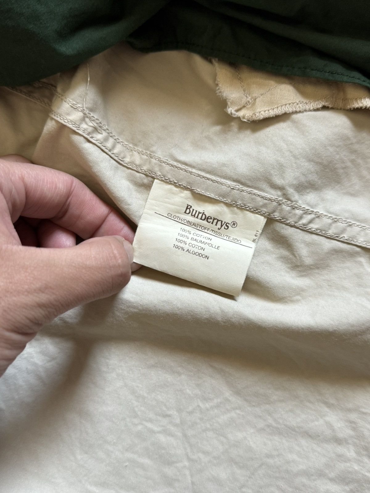Burberry Vintage Burberry Trench Button Zip Coat Nova Check Jacket Size US XL / EU 56 / 4 - 11 Thumbnail