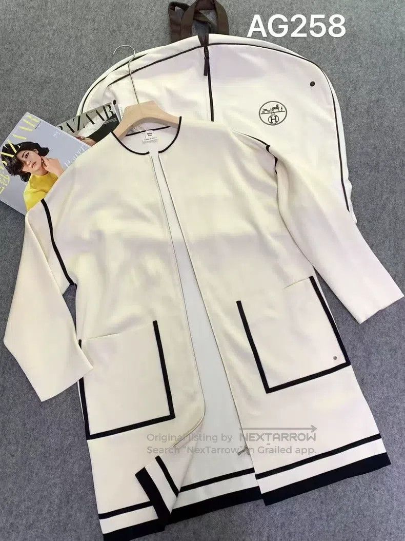 Hermes Hermes Color-Blocked Knit Jacket Size XXS / US 00 / IT 34 - 1 Thumbnail