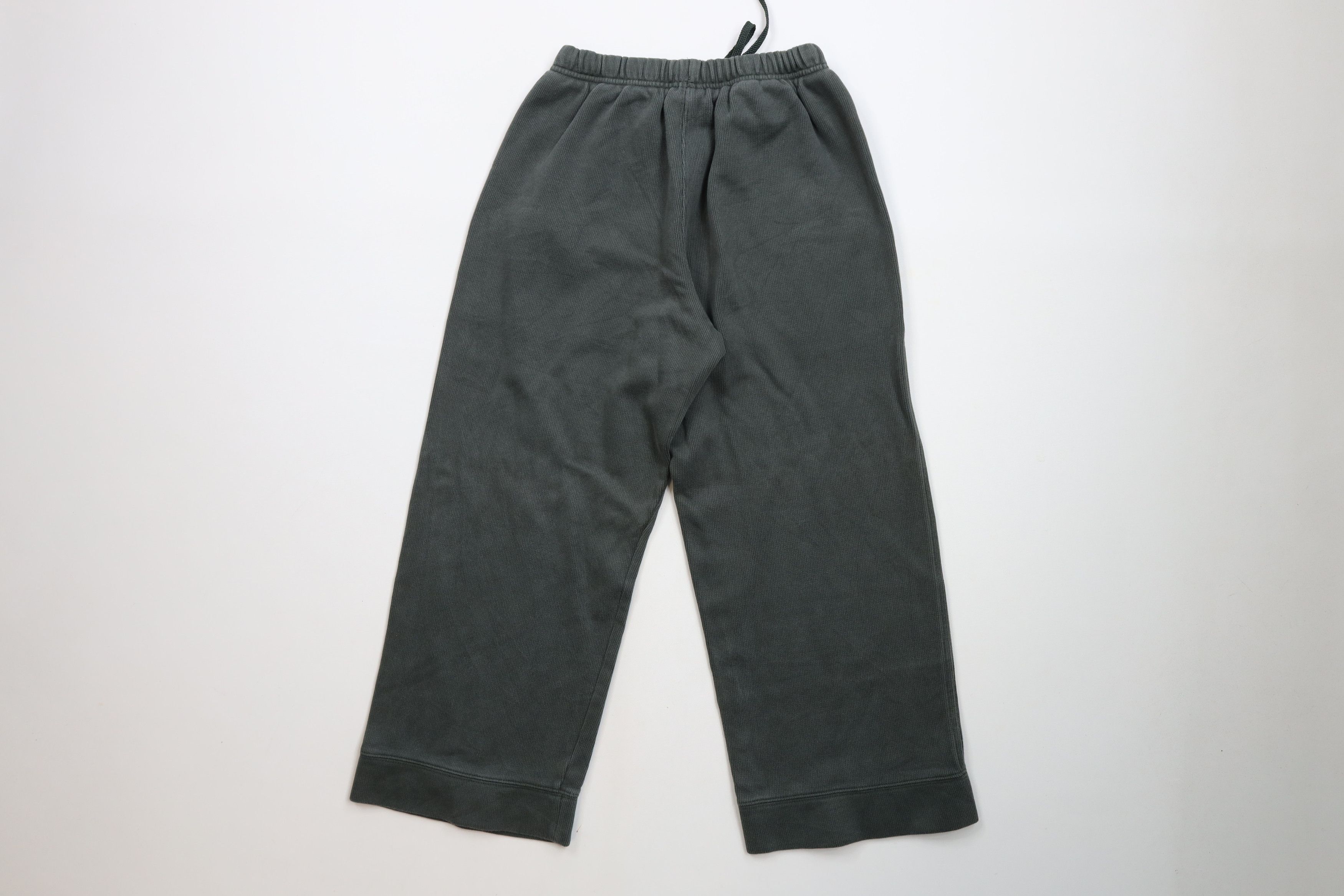 Nike × Vintage Vintage 90s Y2K Nike Mini Swoosh Ribbed Knit Capris Pant Size 22" - 7 Thumbnail