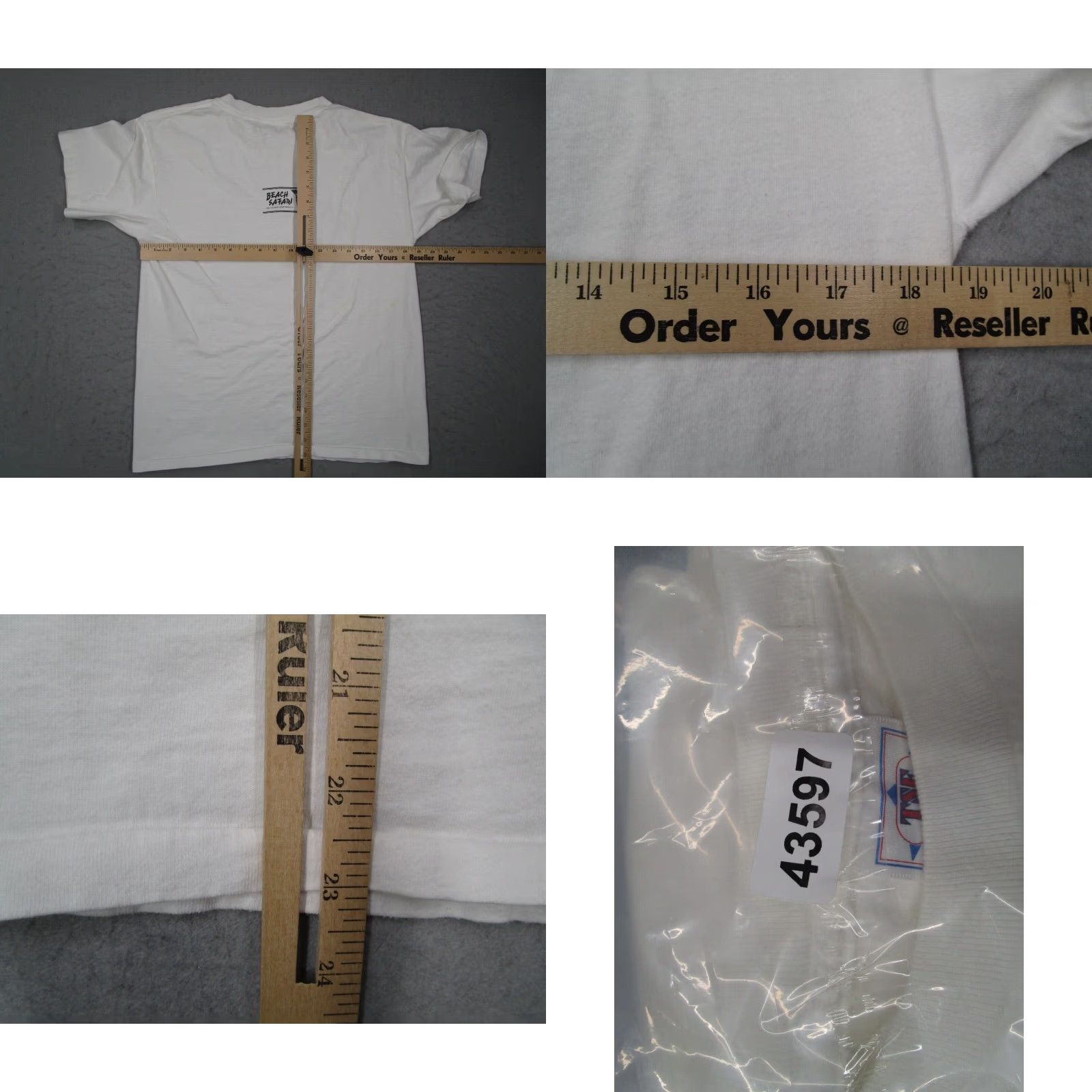 Vintage VINTAGE TSF Sportswear T-Shirt Men Medium White 90s Art Deco South Beach Mens Size US M / EU 48-50 / 2 - 8 Thumbnail