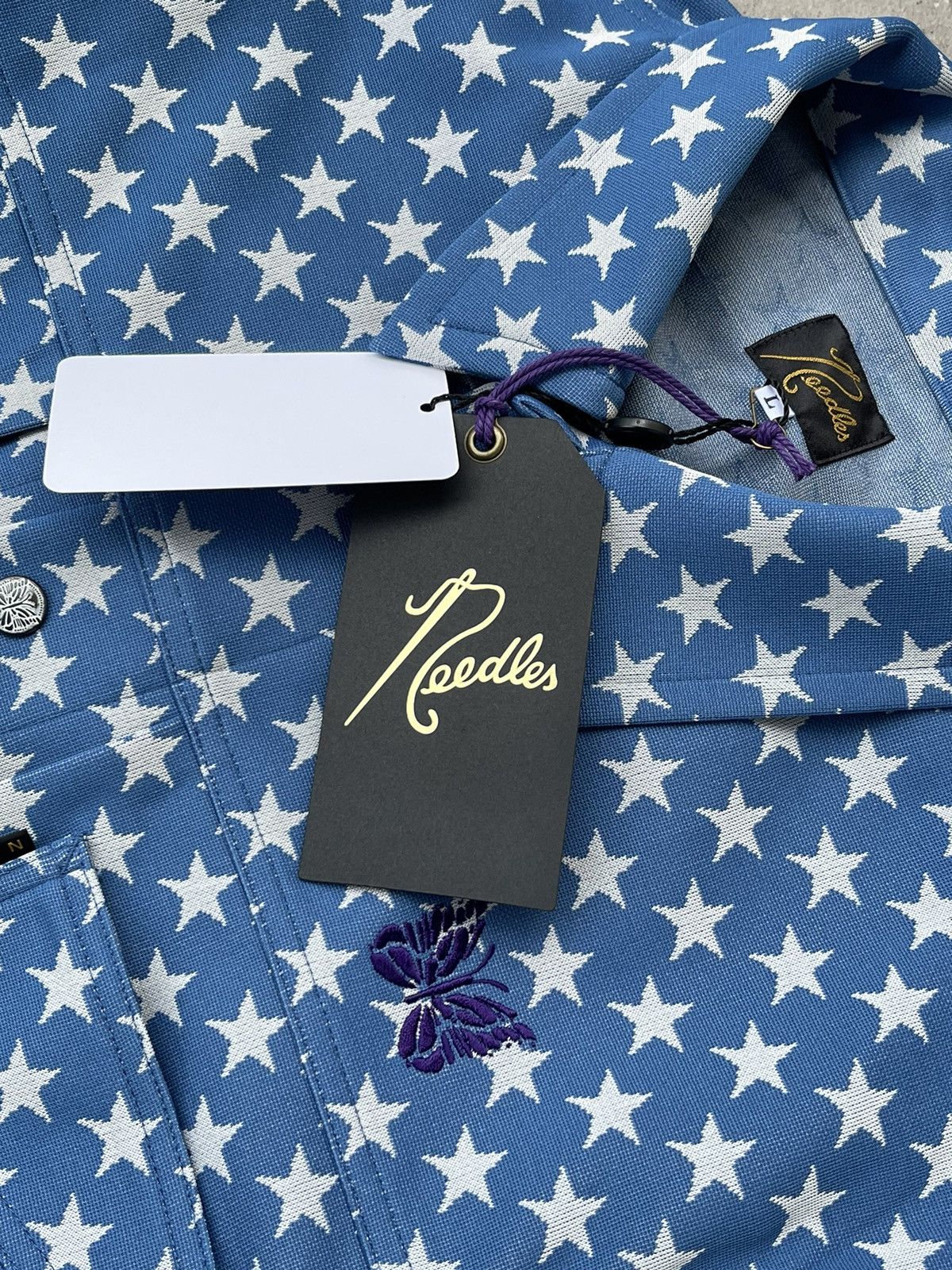 Needles !DS! SS23 Needles Butterfly Logo Penny Jean Star Jacket Size US L / EU 52-54 / 3 - 18 Thumbnail