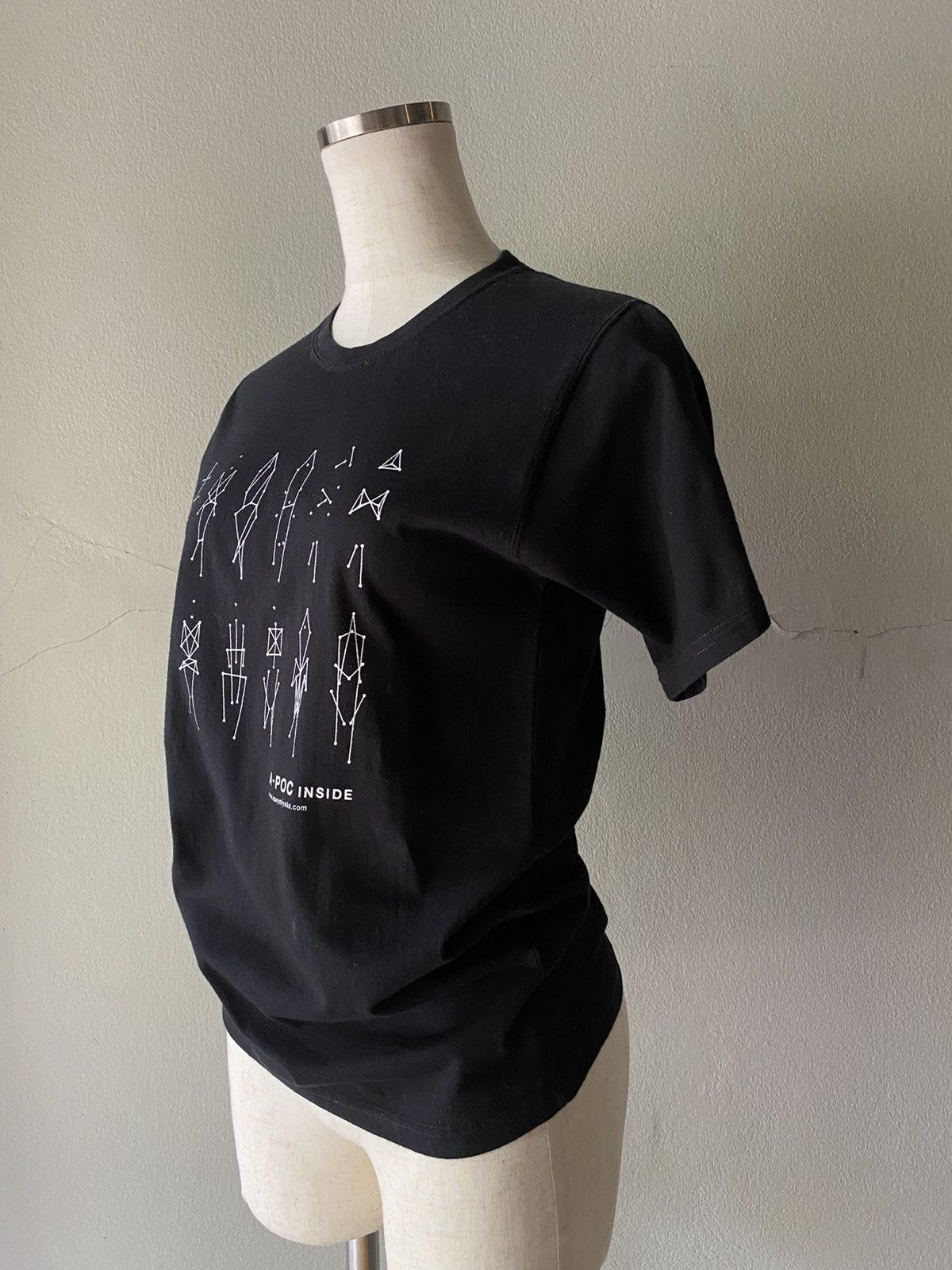 Issey Miyake ISSEY MIYAKE Black Tee with Geometric Print Size S / US 4 / IT 40 - 13 Thumbnail