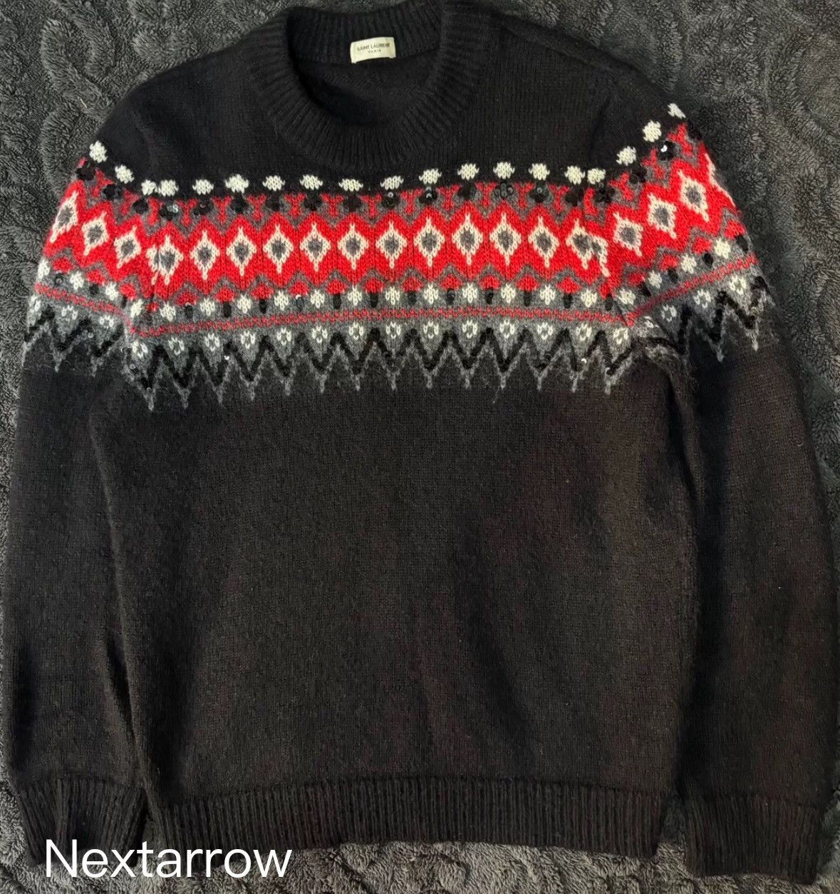 Saint Laurent Paris × Yves Saint Laurent Saint Laurent Knitted Sweater2412-Nextarrow Size US L / EU 52-54 / 3 - 1 Thumbnail