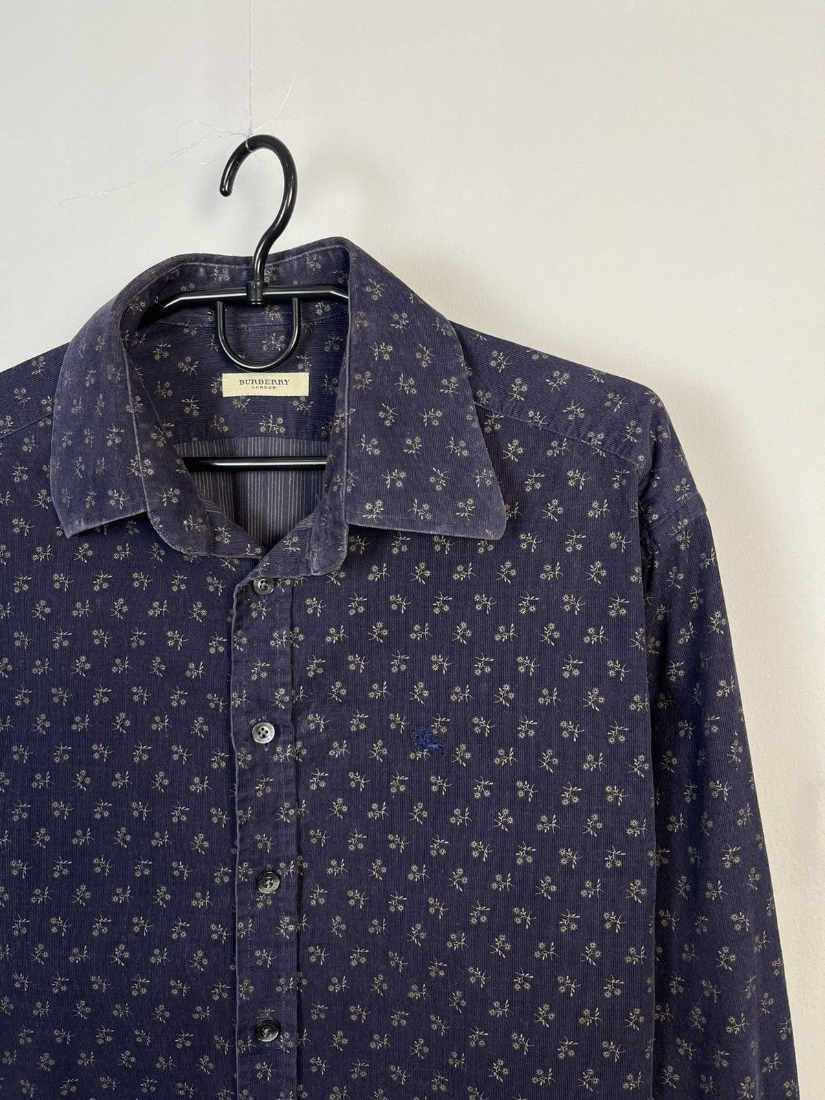 Burberry Burberry London Floral Cotton Long Sleeve Shirt Made in UK Size US L / EU 52-54 / 3 - 3 Thumbnail
