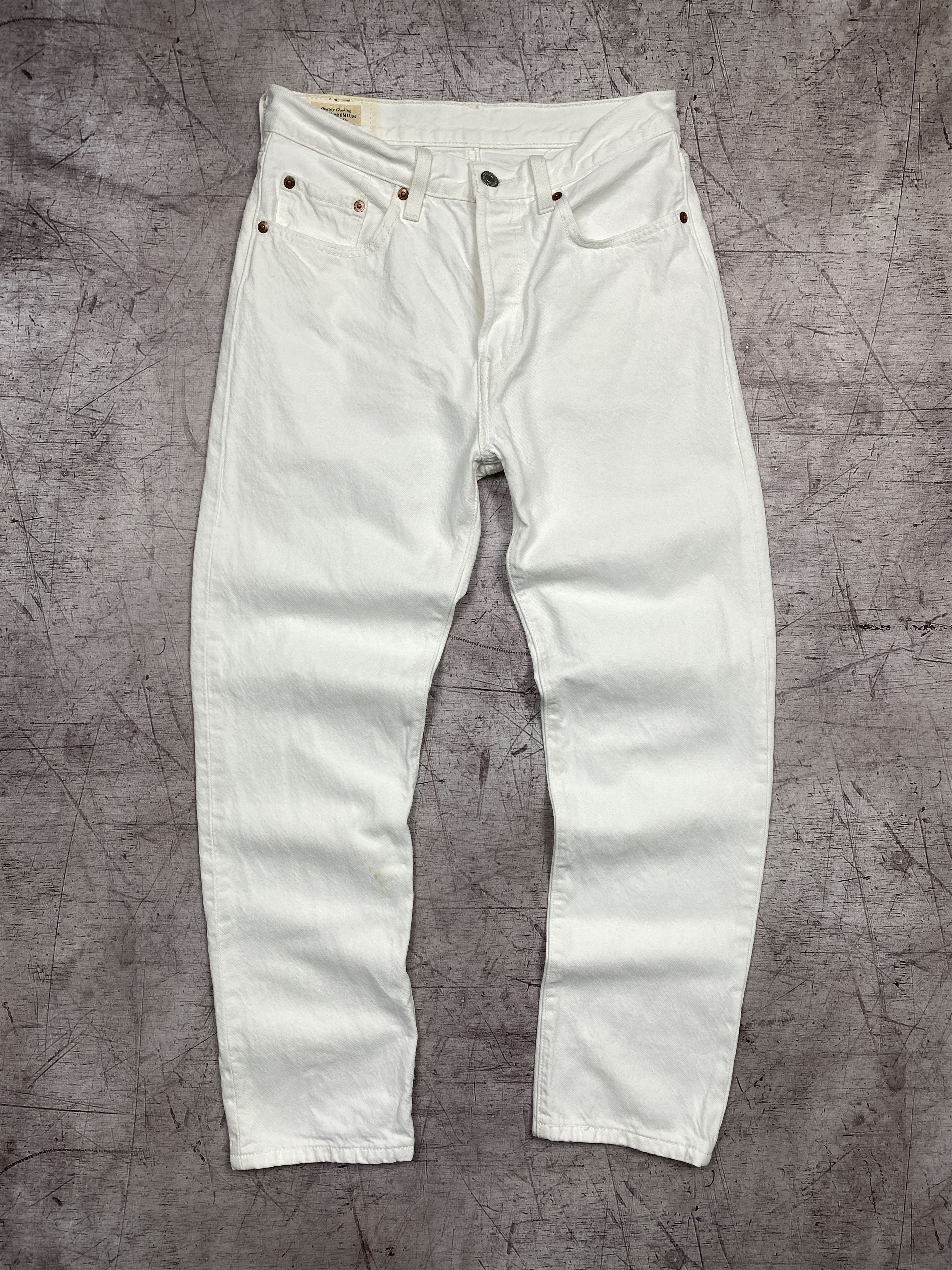 Levi's × Levi's Vintage Clothing Levis Womens White Denim Pants Jeans Size 27" / US 4 / IT 40 - 7 Thumbnail