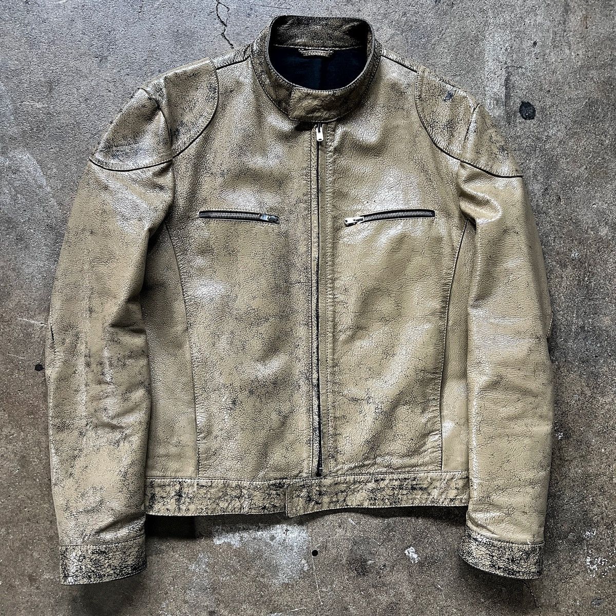 Maison Margiela × Vintage FW 2006 Cowhide Leather Jacket | Grailed