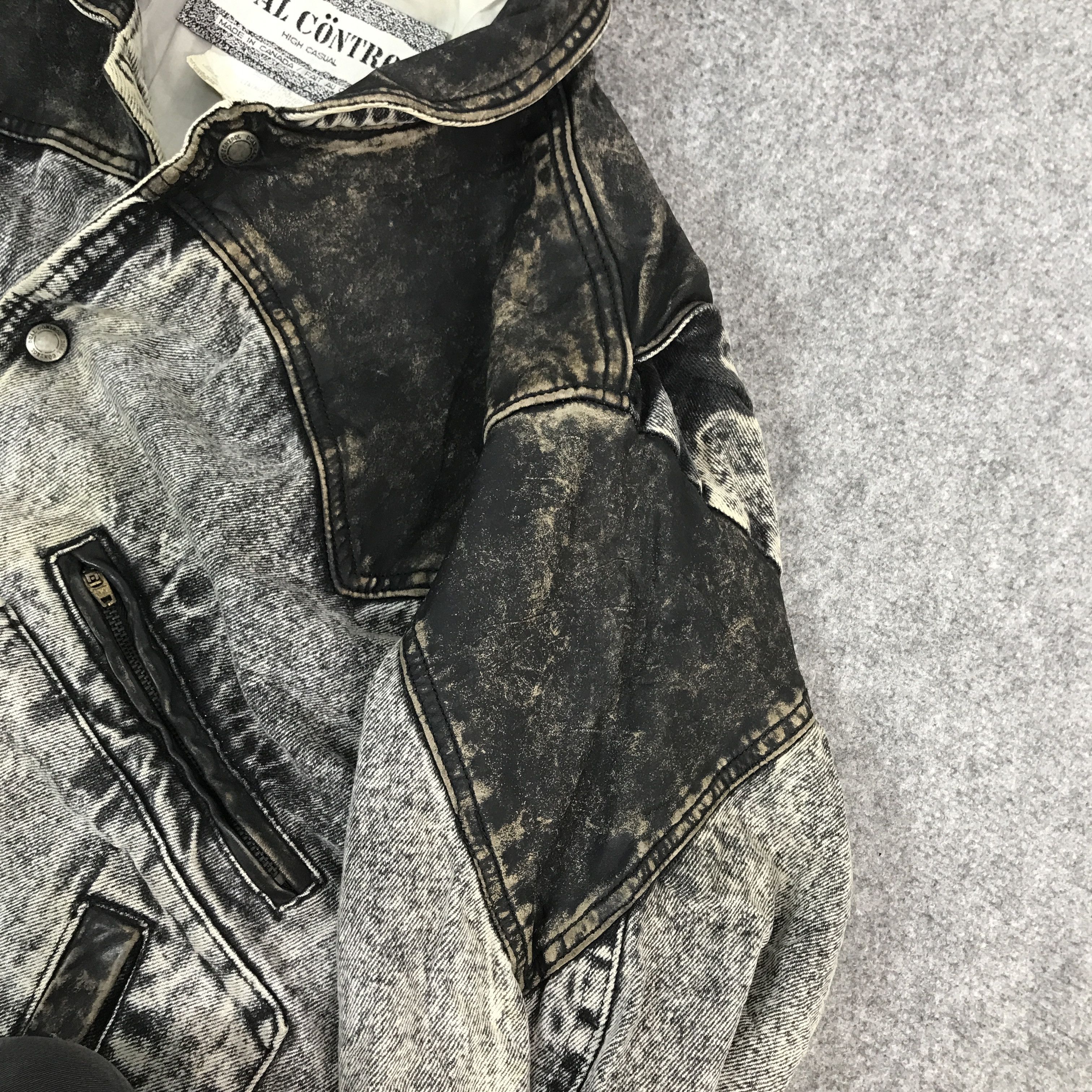 Vintage Dual Control Denim Leather Design jacket Size US M / EU 48-50 / 2 - 10 Thumbnail