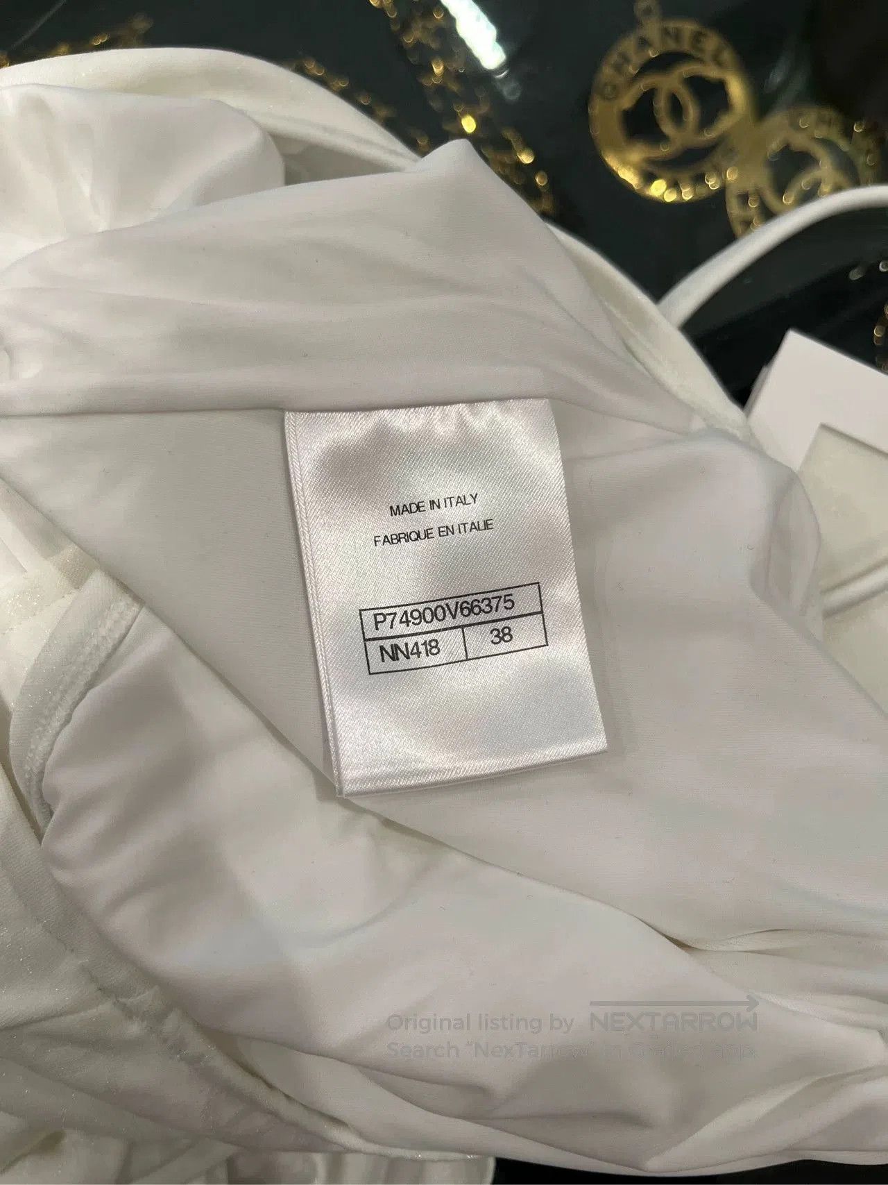 Chanel Chanel 23S White Ruffle Swimsuit. Size US 38 / EU 54 - 5 Thumbnail
