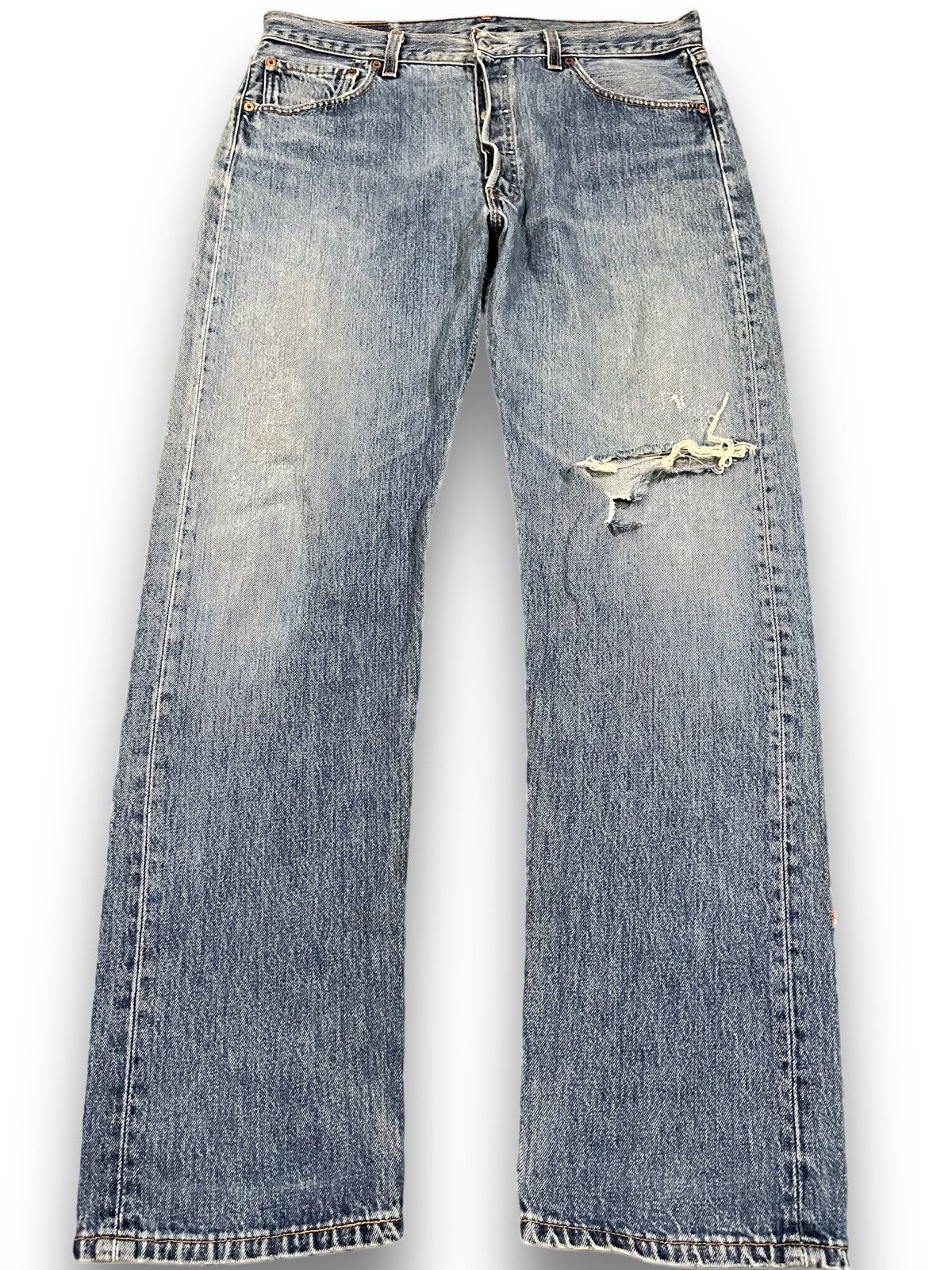 Vintage 90’s Levi’s 501 Distressed Denim