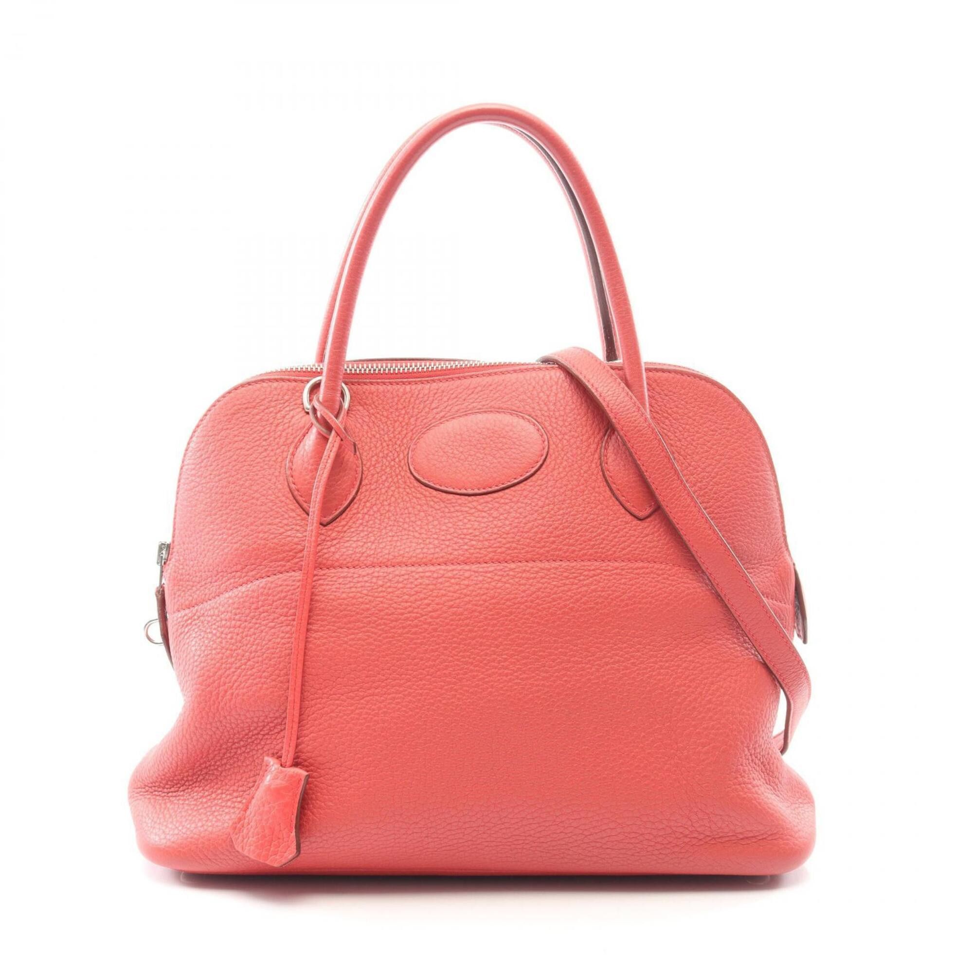 Hermes Hermes Bolide 31 Bougainvillea 2-way handbag, made of Taurillon Clemence leather, women's, red. Size ONE SIZE - 1 Thumbnail