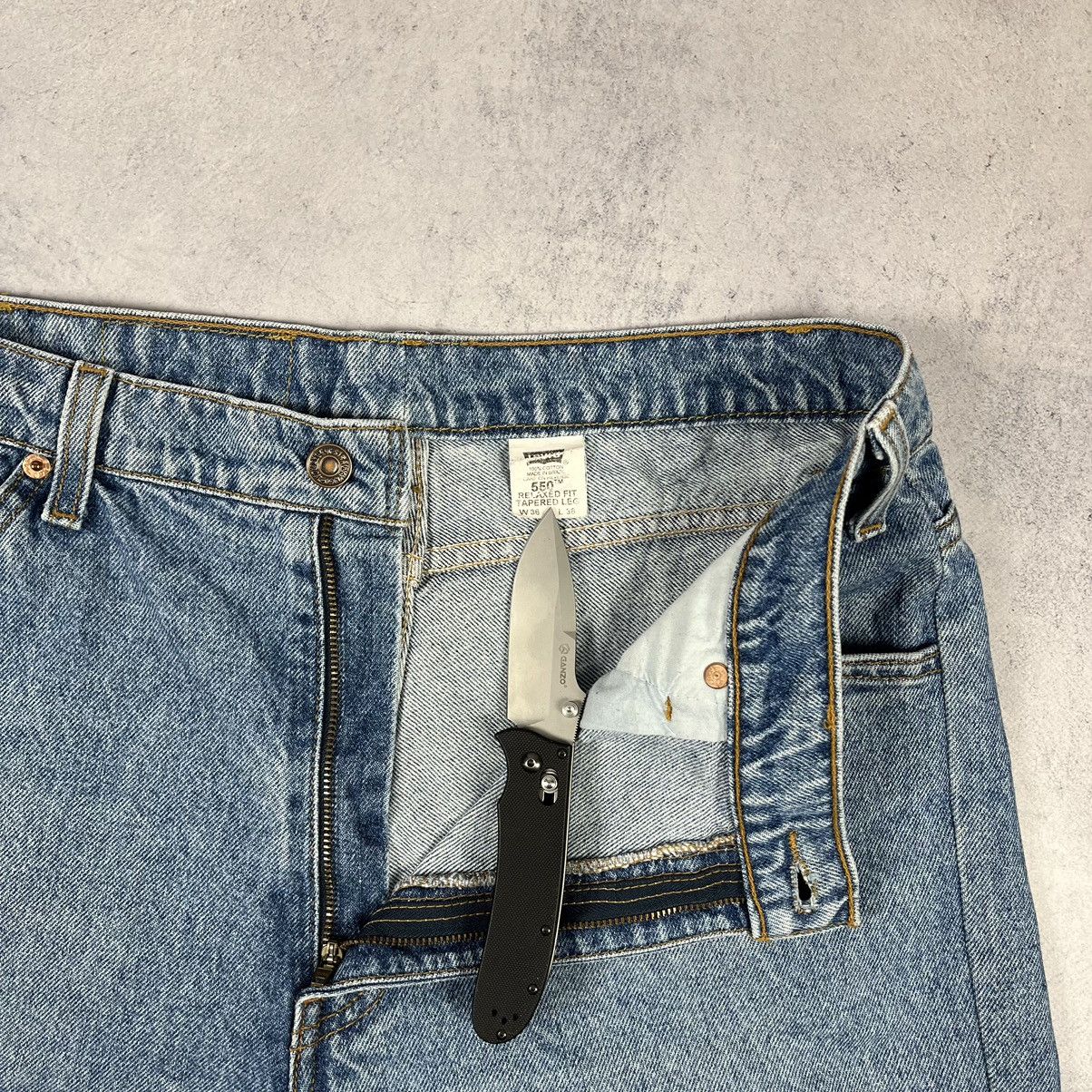 Levi's Vintage Levi’s 550 relaxed fit baby blue USA Jeans 90’s Size US 34 / EU 50 - 14 Thumbnail