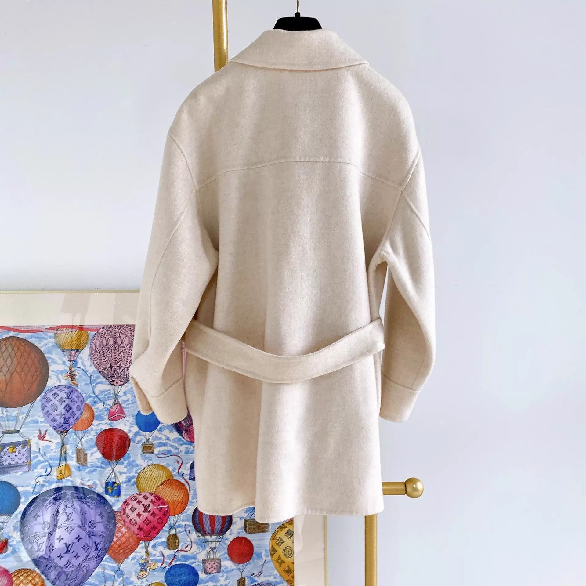 Maje Maje Beige Wool Coat US 0 Size XS / US 0-2 / IT 36-38 - 2 Thumbnail