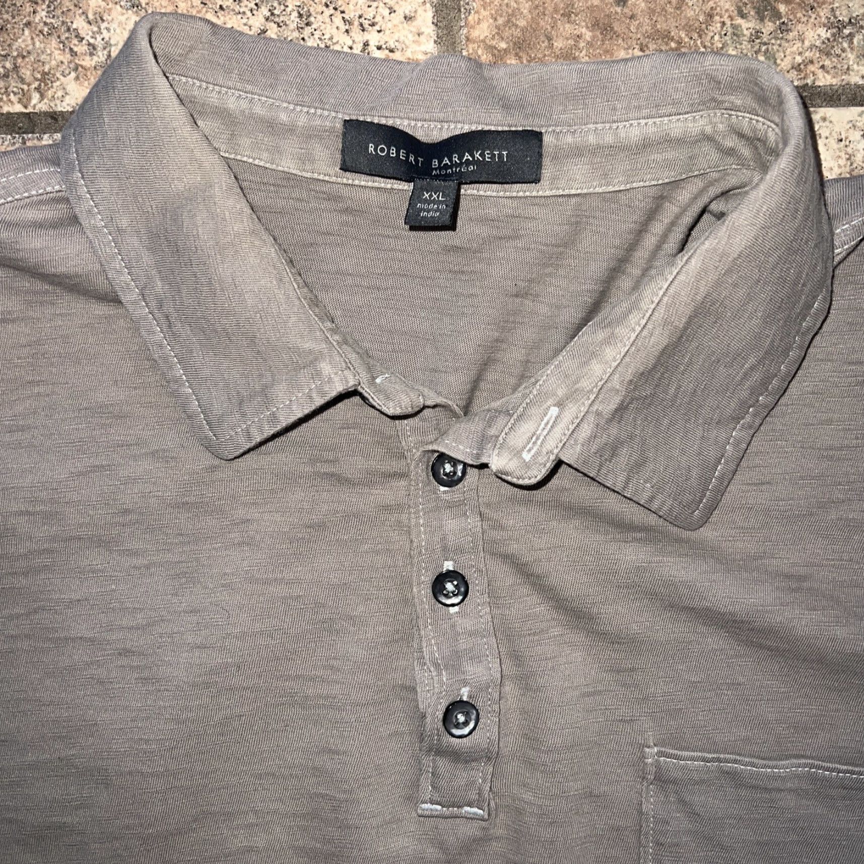 Vintage Robert Barakett Polo Shirt Mens XXL Gray Size US XXL / EU 58 / 5 - 2 Thumbnail