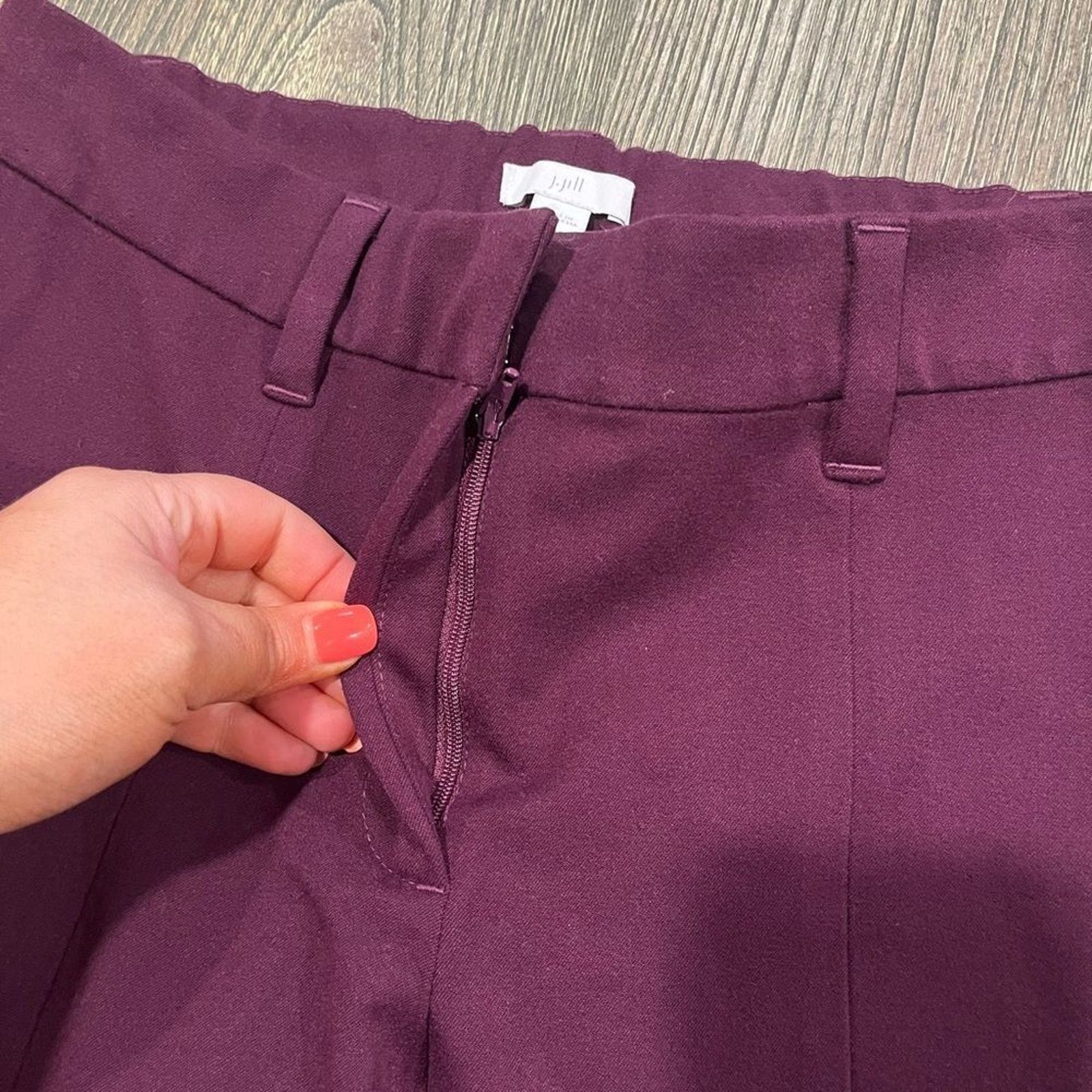 Vintage NWOT J. Jill Flat Front Pants Mid Rise Straight Leg Size 8 Size 30" / US 8 / IT 44 - 5 Thumbnail