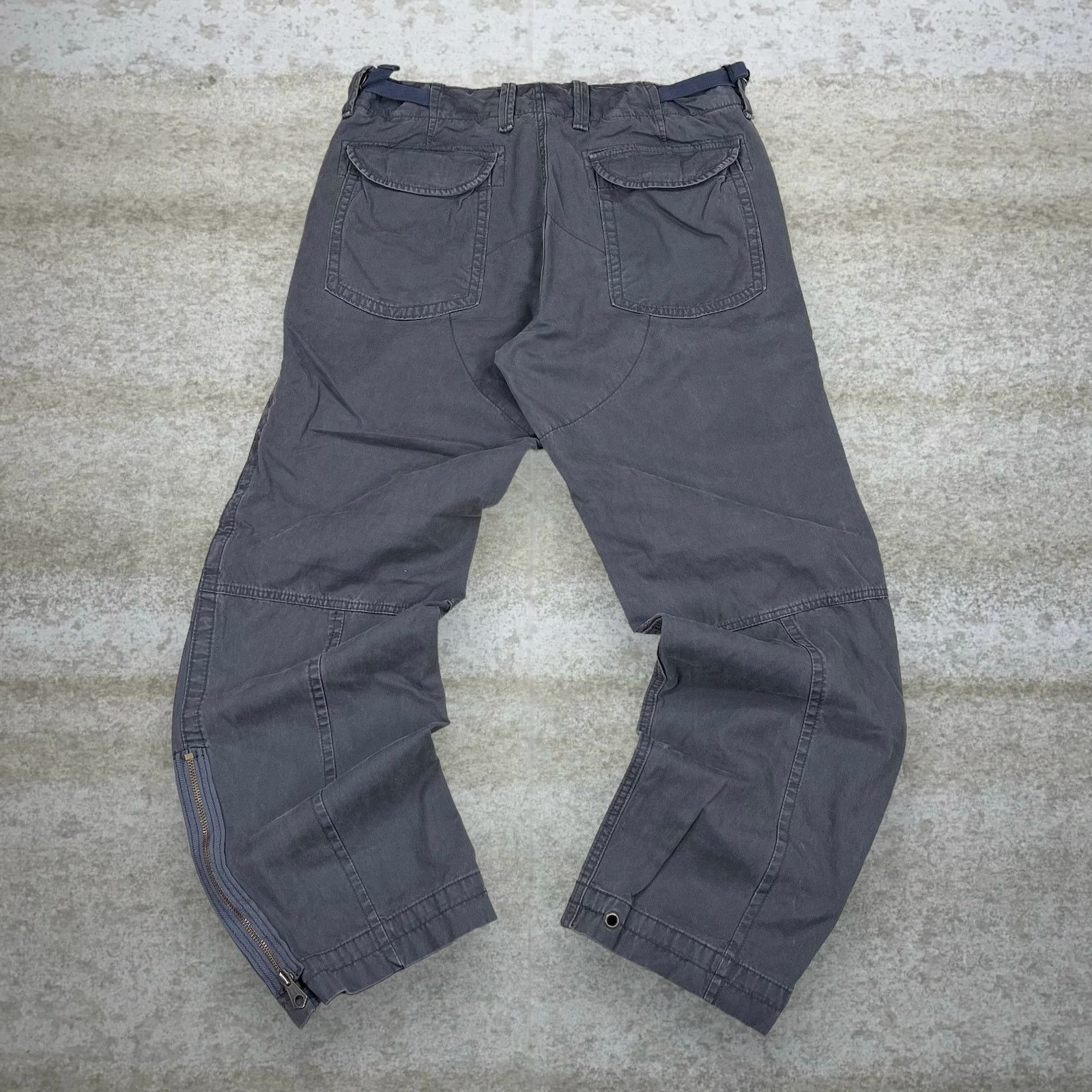 Gap Vintage 90s GAP Tactical Pants 33x32 Baggy Fit Grey Canvas Size US 33 - 1 Thumbnail