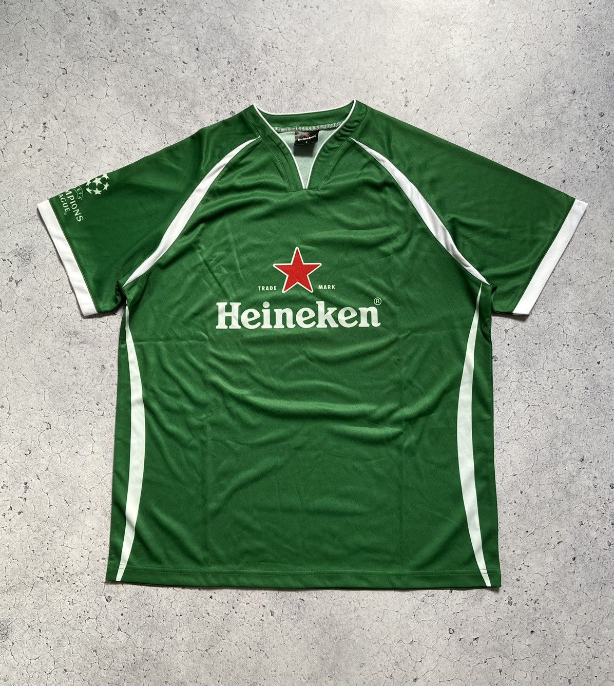 Heineken × Vintage Heineken Vintage UEFA Jersey Soccer TShirt Size US L / EU 52-54 / 3 - 1 Thumbnail