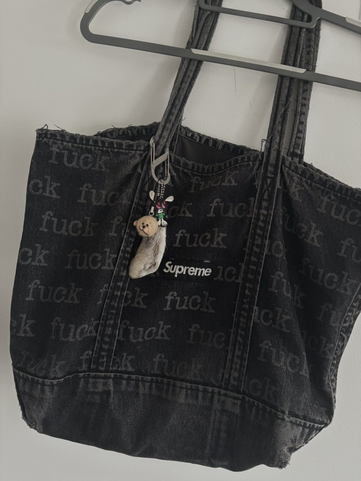 Supreme supreme fuck denim tote bag Size ONE SIZE - 3 Thumbnail