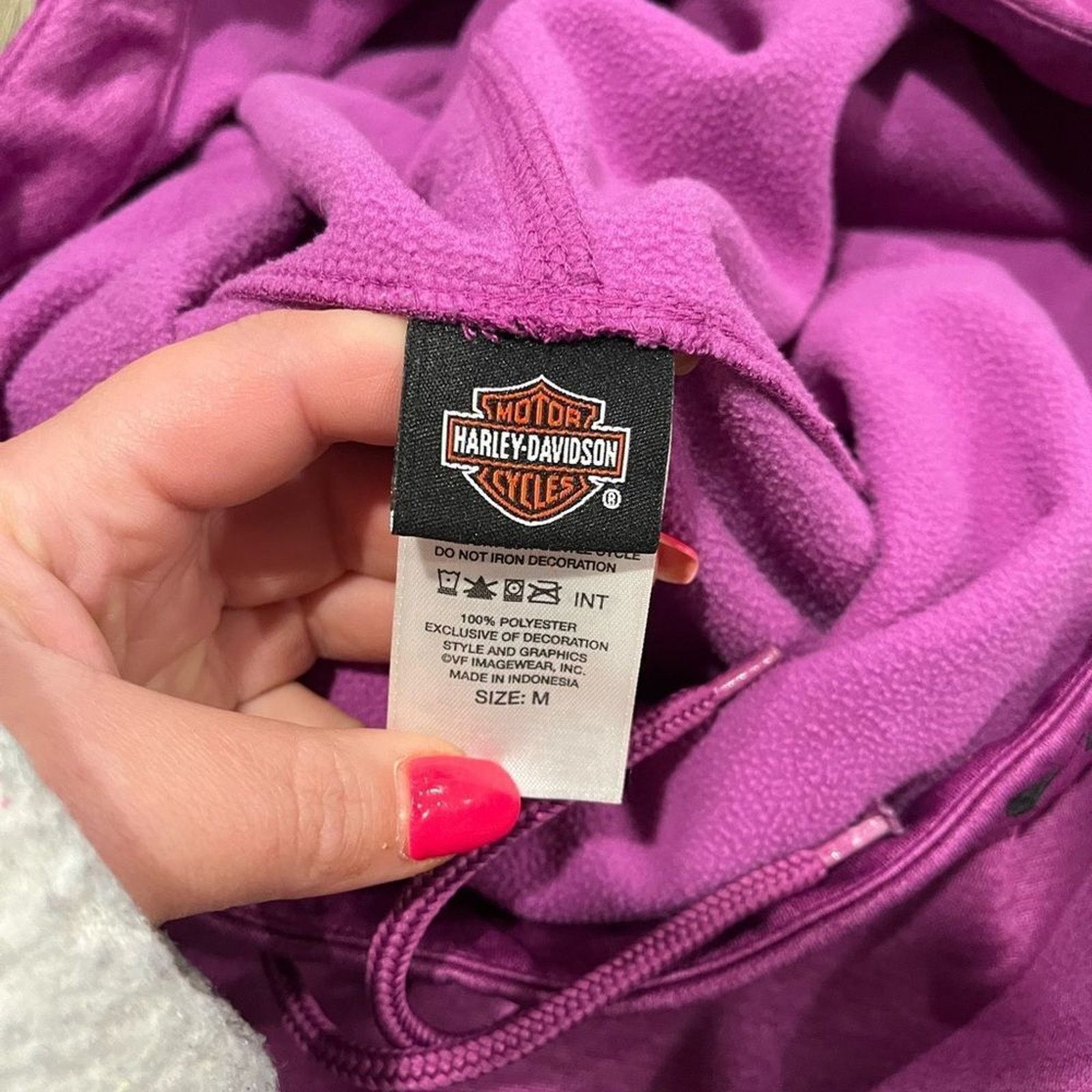Vintage Harley Davidson Hunter's Moon Fleece Hoodie Pullover M Size M / US 6-8 / IT 42-44 - 8 Thumbnail