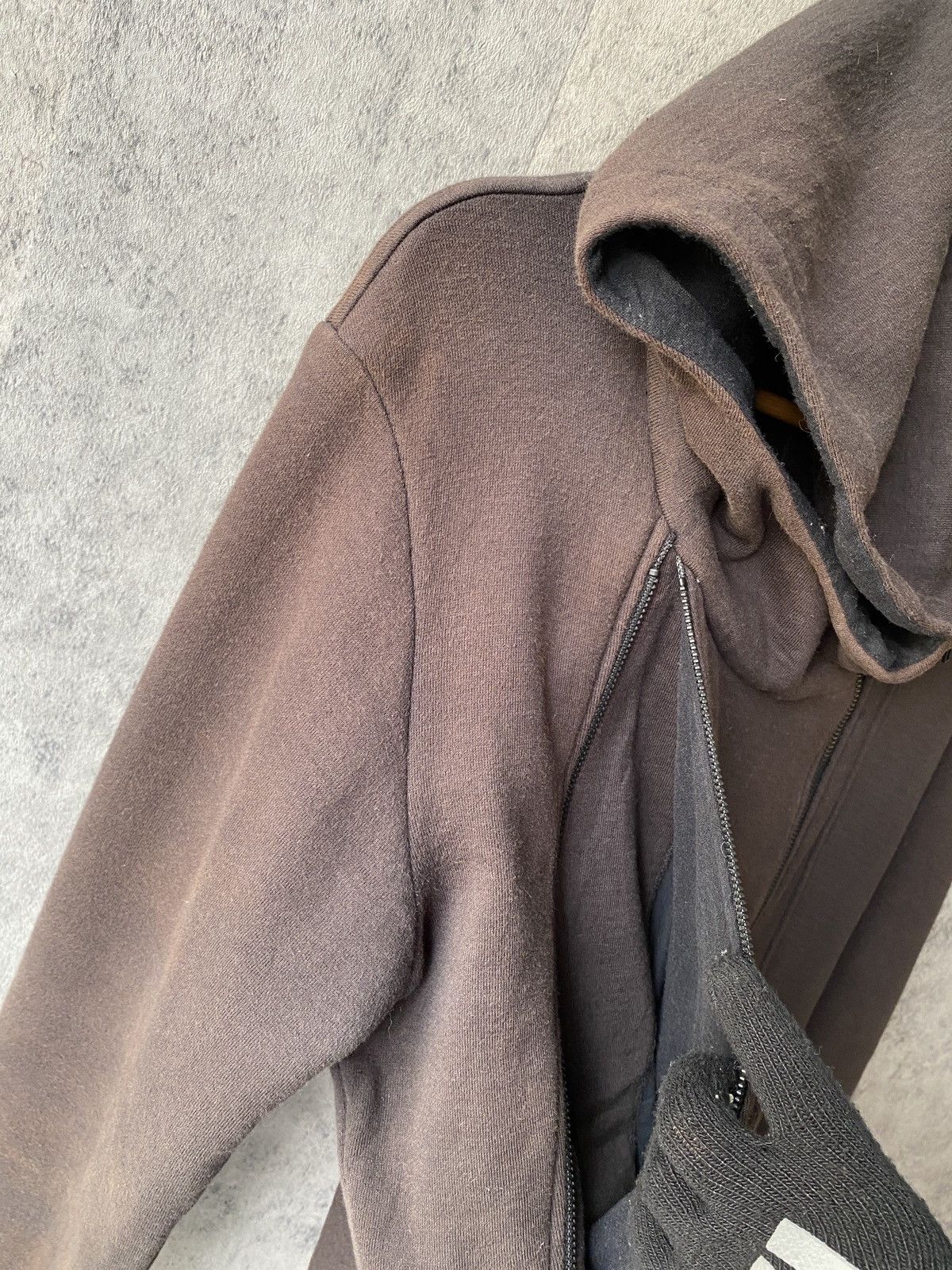 Helmut Lang Helmut Lang Body Elongated Zip SWS Faded Black Hoodie Size US S / EU 44-46 / 1 - 9 Thumbnail