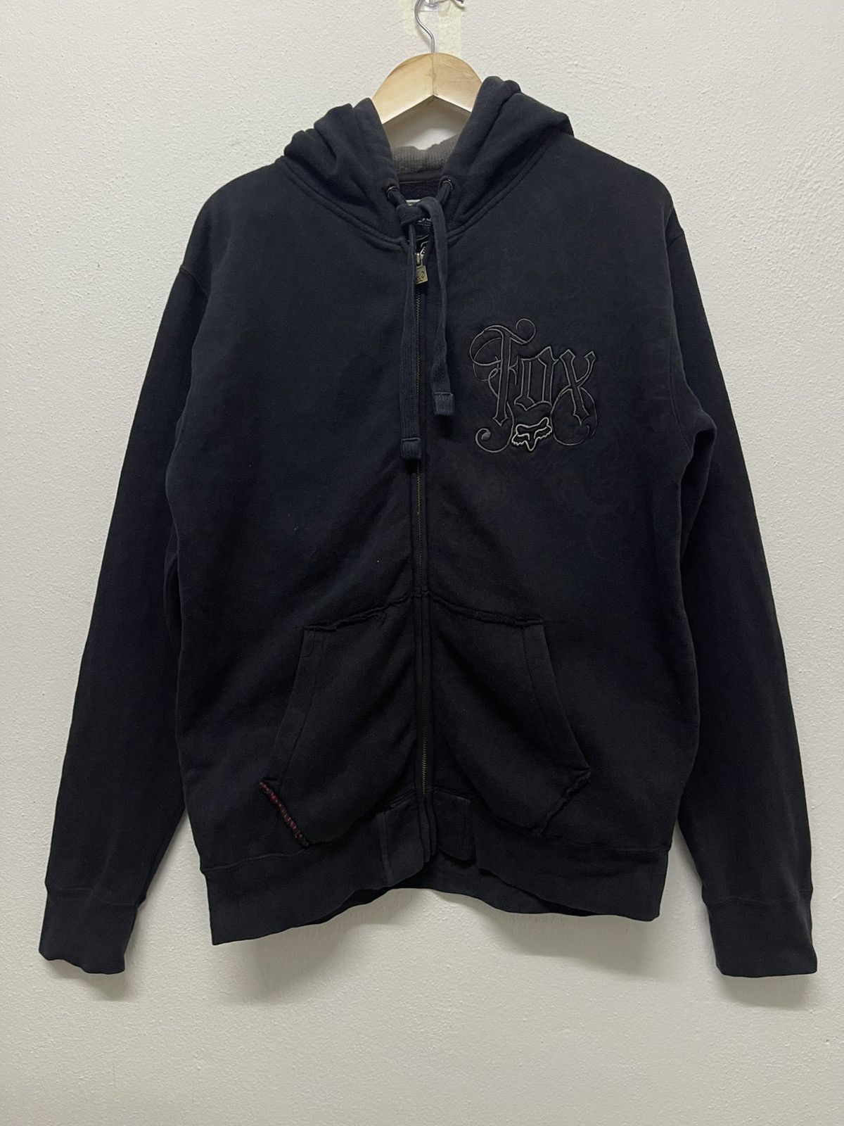 Fox Racing × Vintage Y2K FOX RACING AFFLICTION STYLE HOODIE ZIPPER RARE DESIGN Size US M / EU 48-50 / 2 - 1 Thumbnail