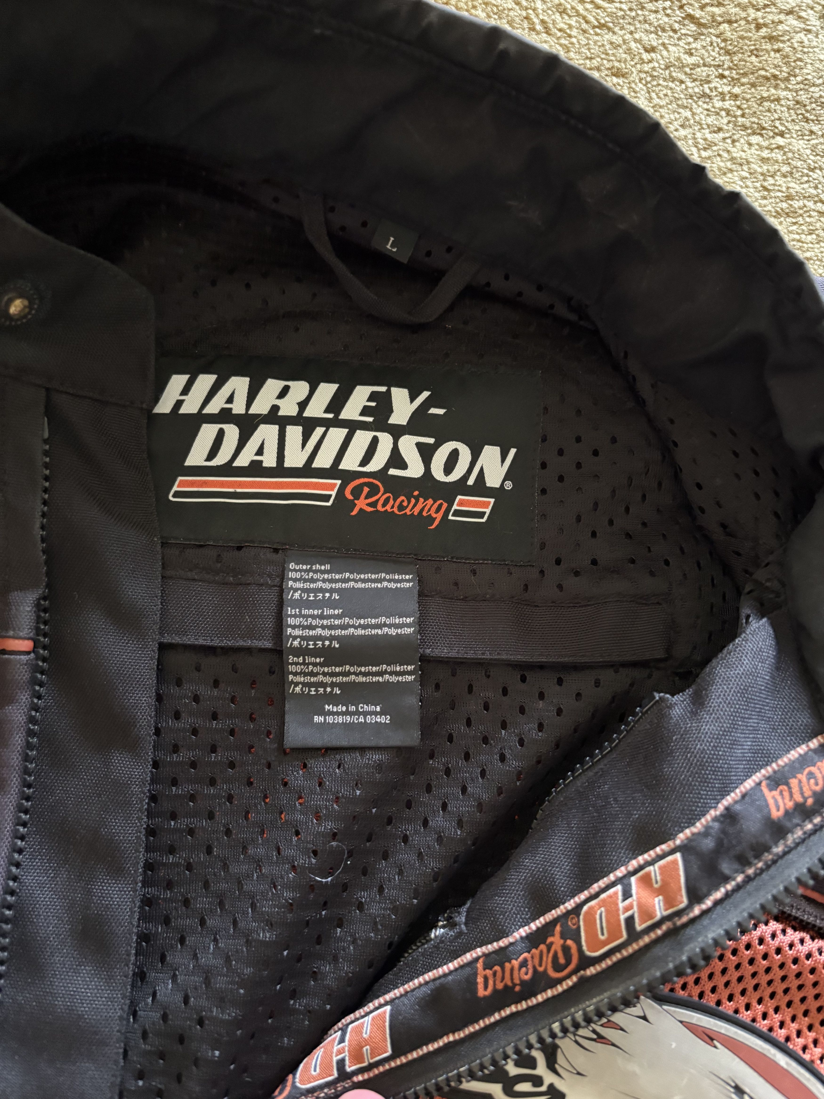 Harley Davidson Harley-Davidson Mesh Racing Jacket Size US L / EU 52-54 / 3 - 4 Thumbnail